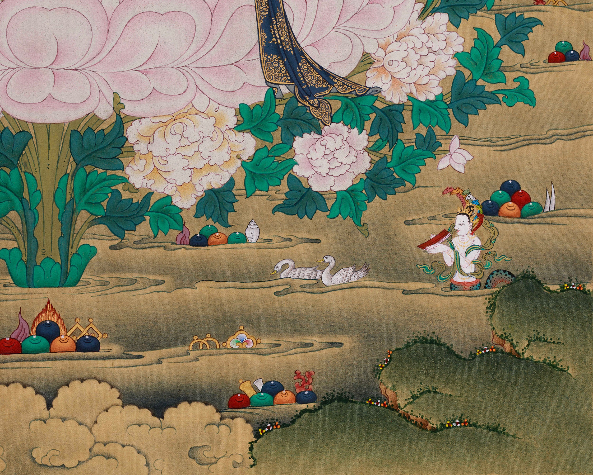 Exclusive Manjughosa Painting | Embodying the Bodhisattva of Wisdom