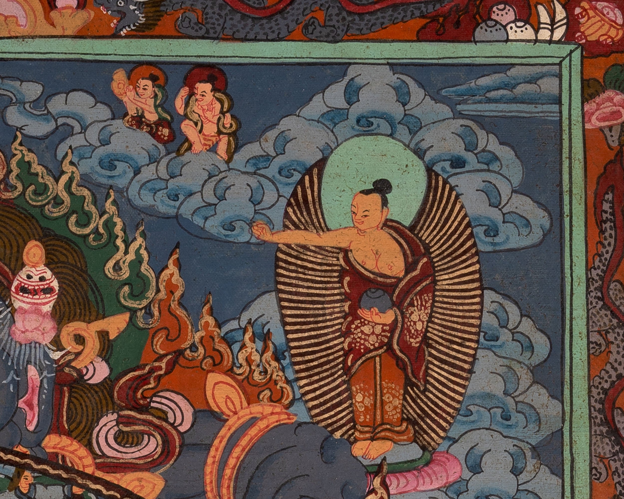 Wheel of Life Thangka | Oil Varnished Painting | Wall Decors