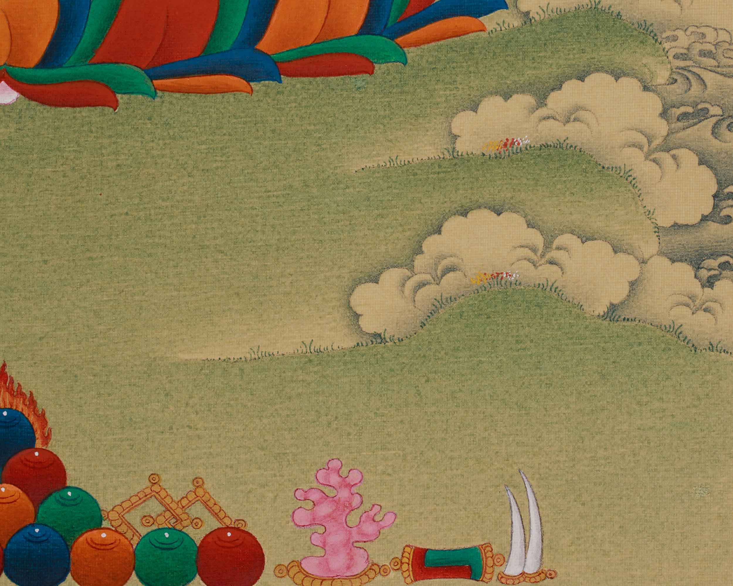 Hand-Painted Thangka Of Shakyamuni Buddha | Buddhist Thangka