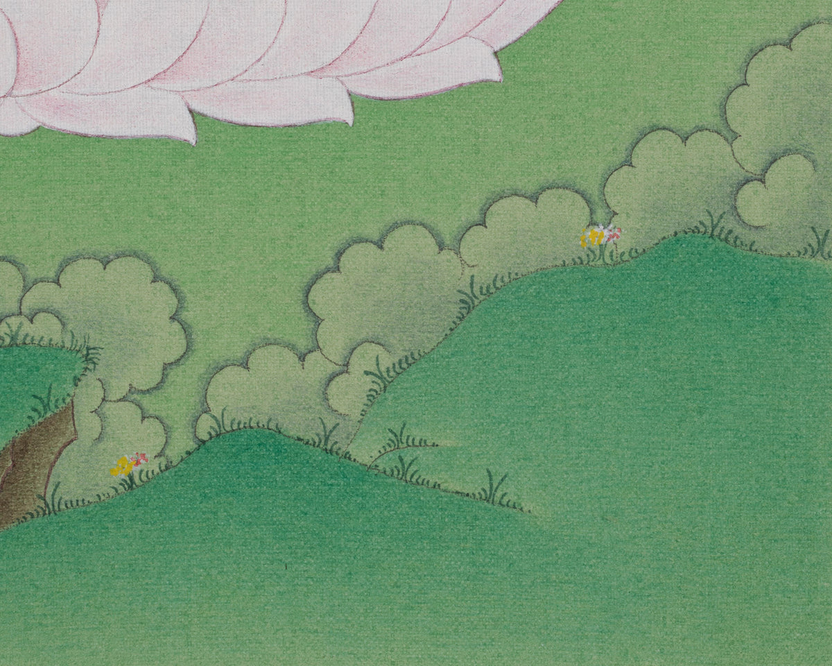 Amitabha Buddha Himalayan Thangka | Infinite Light Artwork | Tibetan Artwork