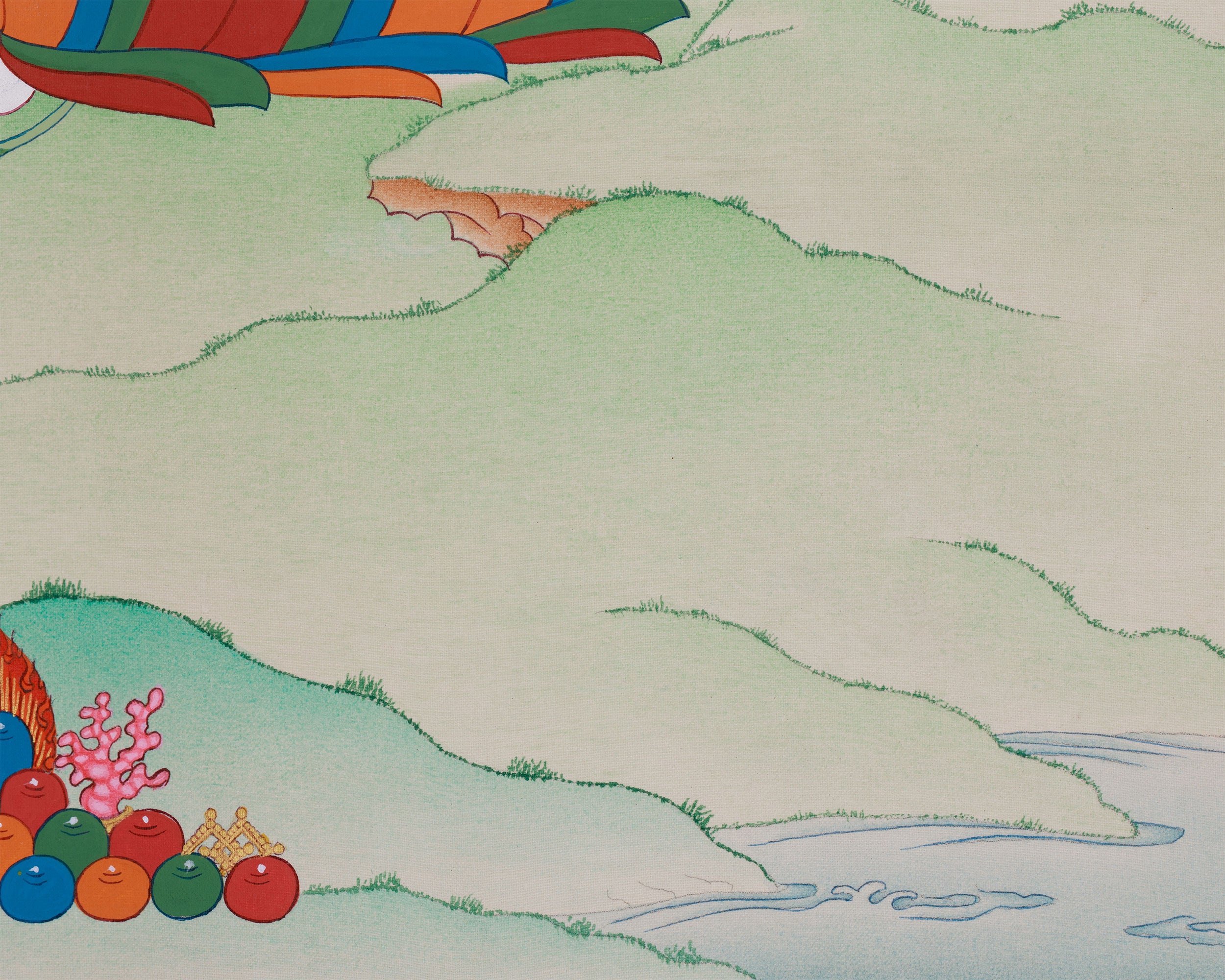 Buddhism Green Tara Painting | The Compassionate Goddess Who Removes Fear and Grants Healing