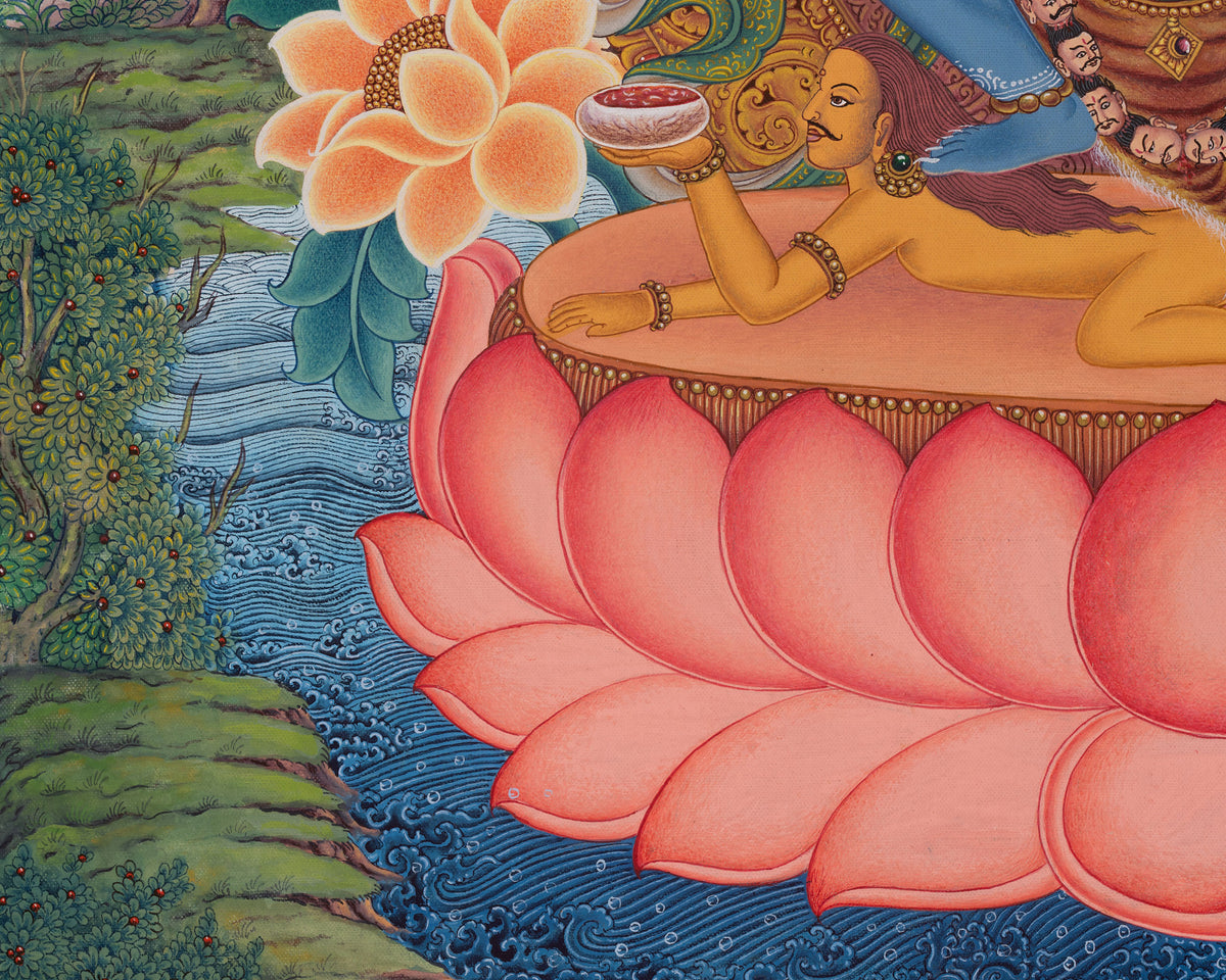 Siddhi Lakshmi Thangka | Powerful Protective Deity of Newar Tradition