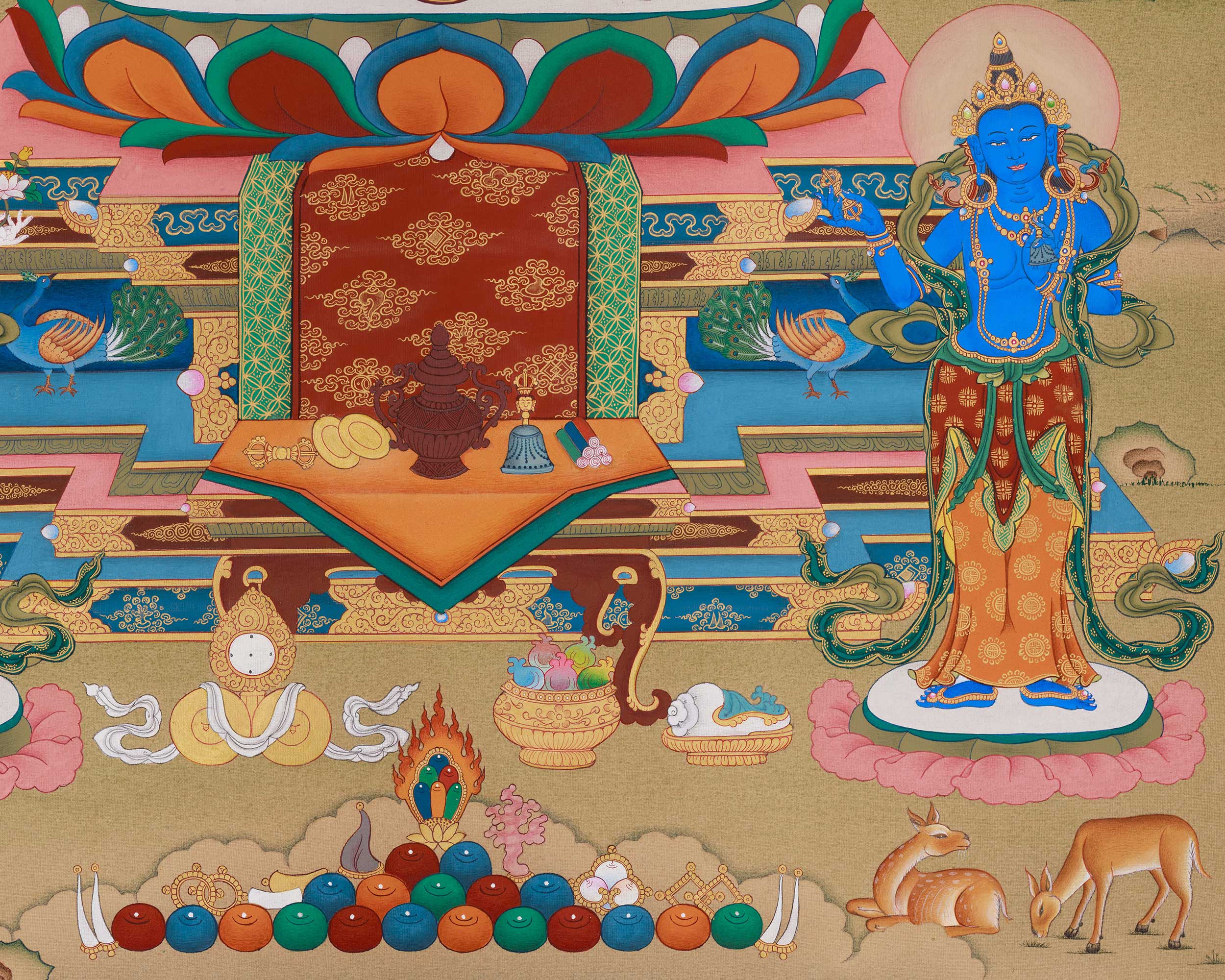 Amitabha Buddha With Bodhisattva | Infinite Light