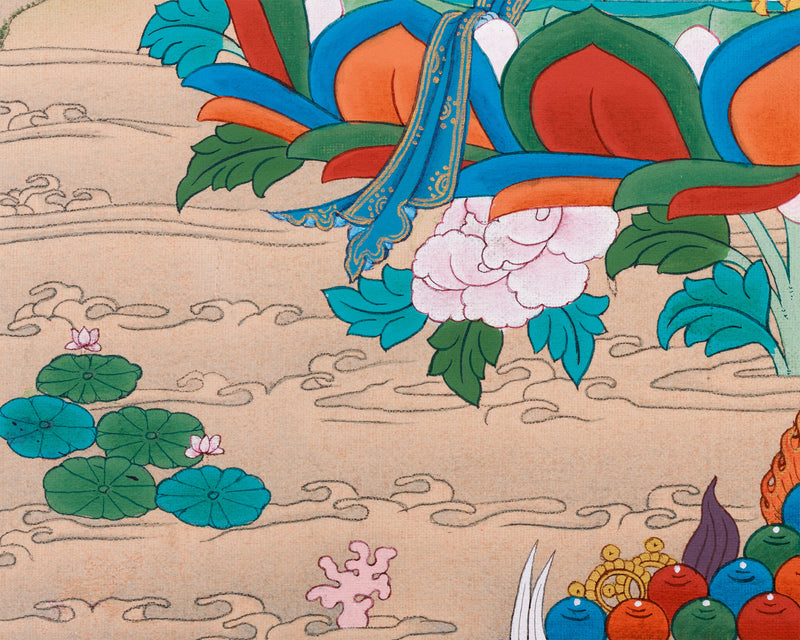 Thangka Manjushri | Bodhisattva of Wisdom and Compassion