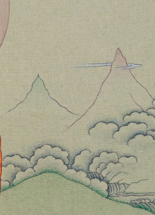 Buddha Shakyamuni Thangka, Handmade Art