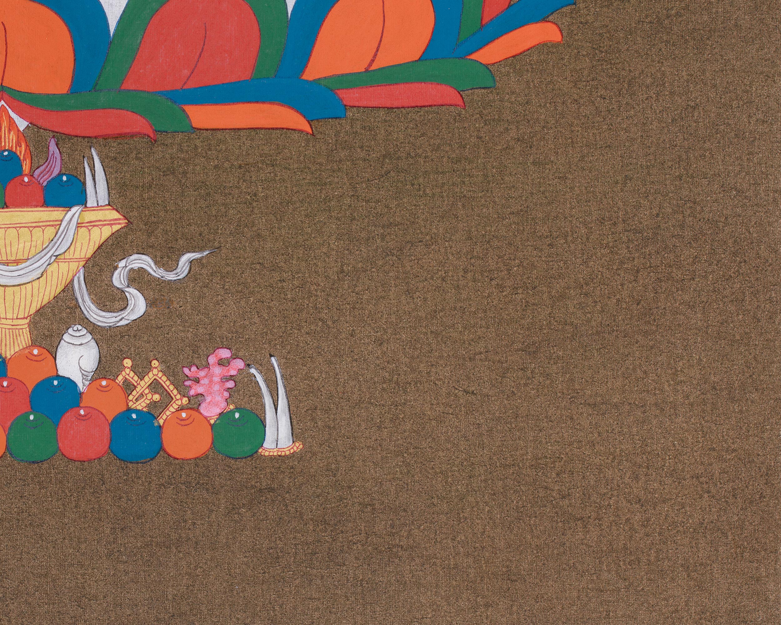 Tibetan Dorje Sempa Painting | Buddha of Purification | Cleansing of Negative Karma