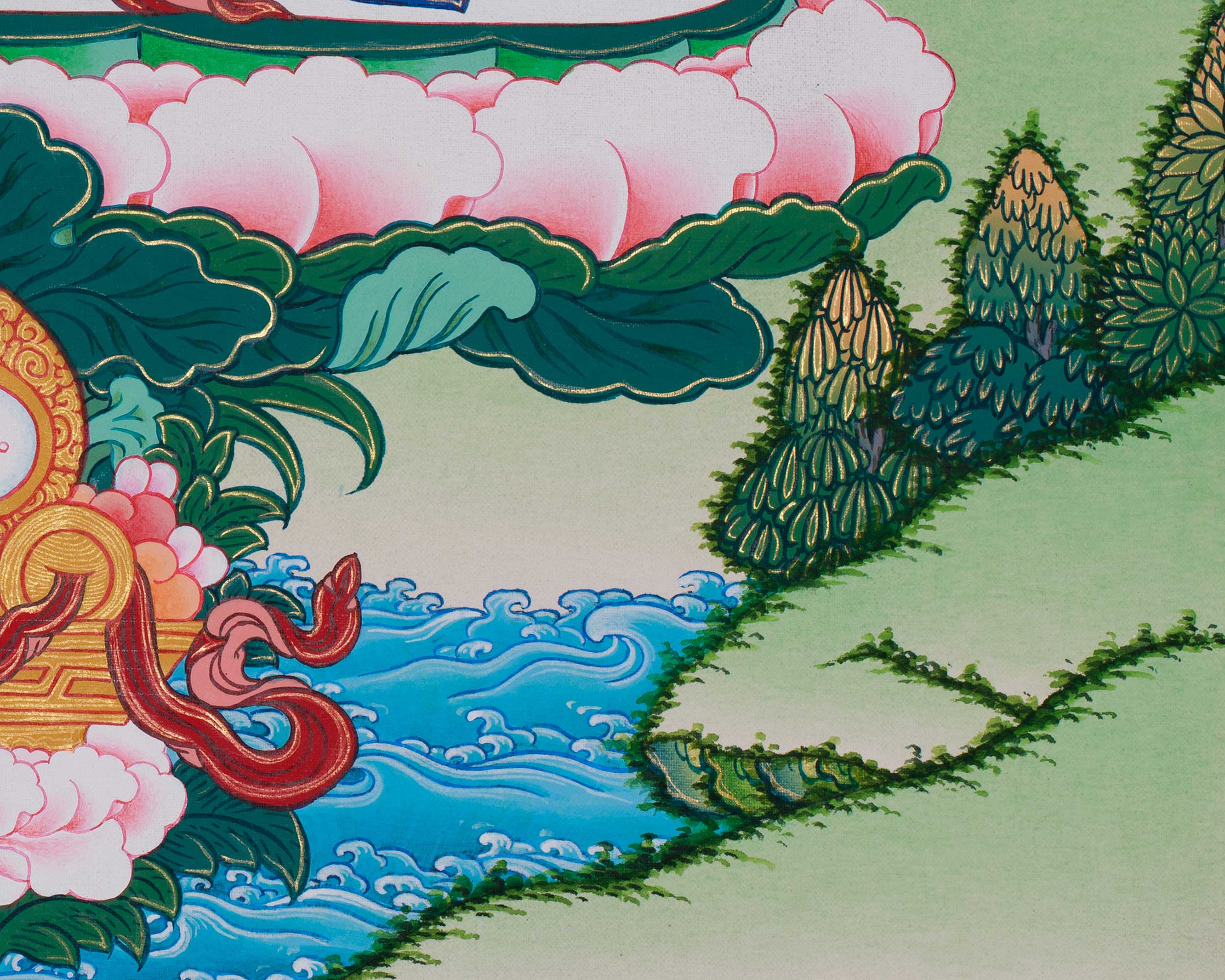 Traditional Four-Armed Chenrezig | Avalokiteshvara Artwork