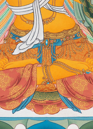 Unique Thangka of Manjushri Buddha