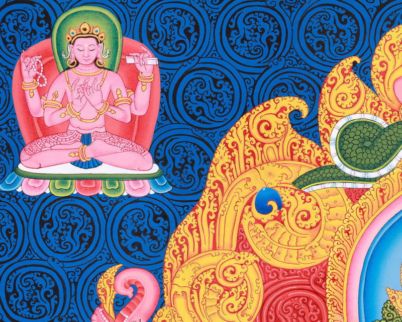 Enlightened Dharma Teacher Shakyamuni Buddha | Paubha Artwork