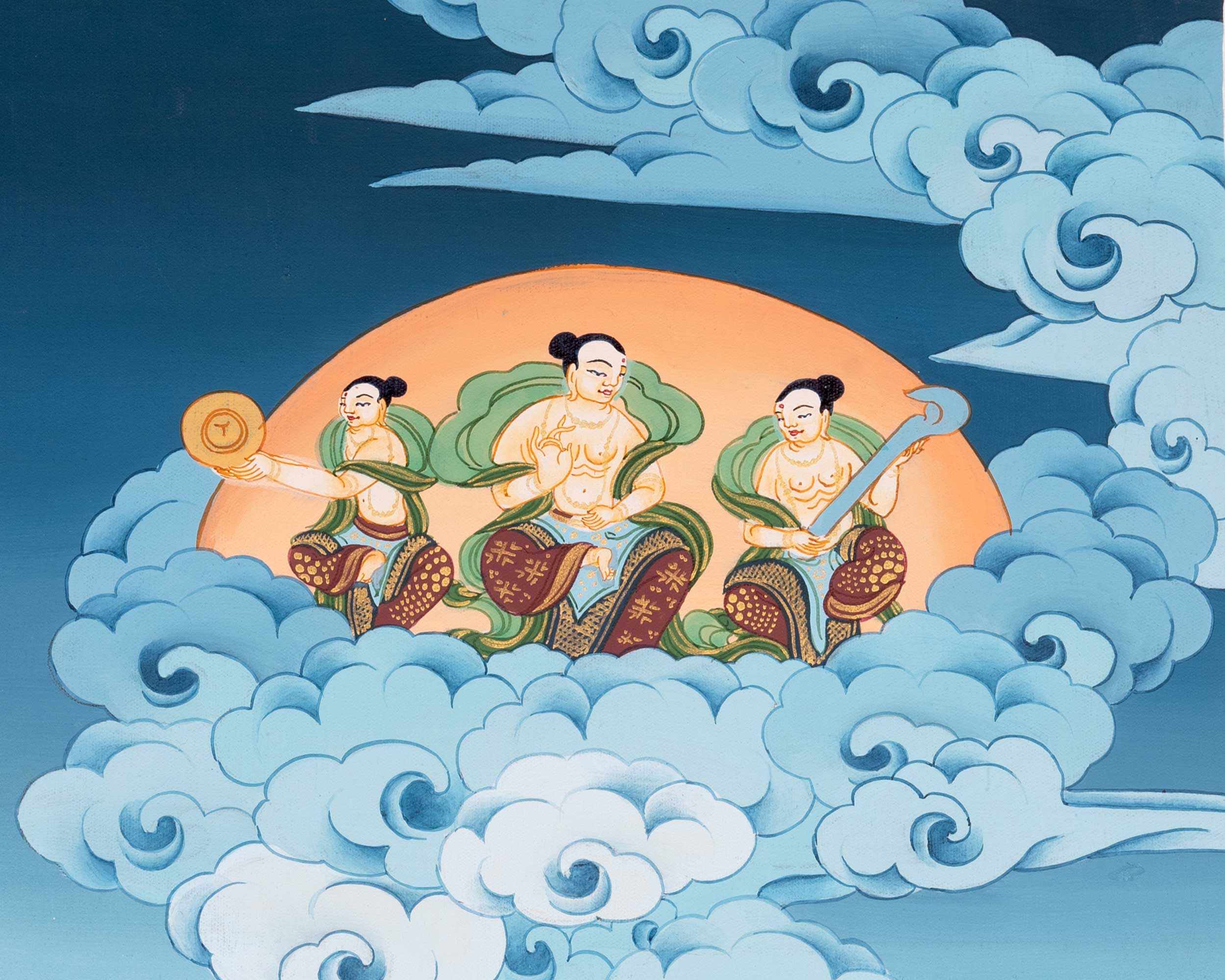 Avalokitesvara Chenresig Thangka | Religious Buddhist Art | Buddhist Gifts
