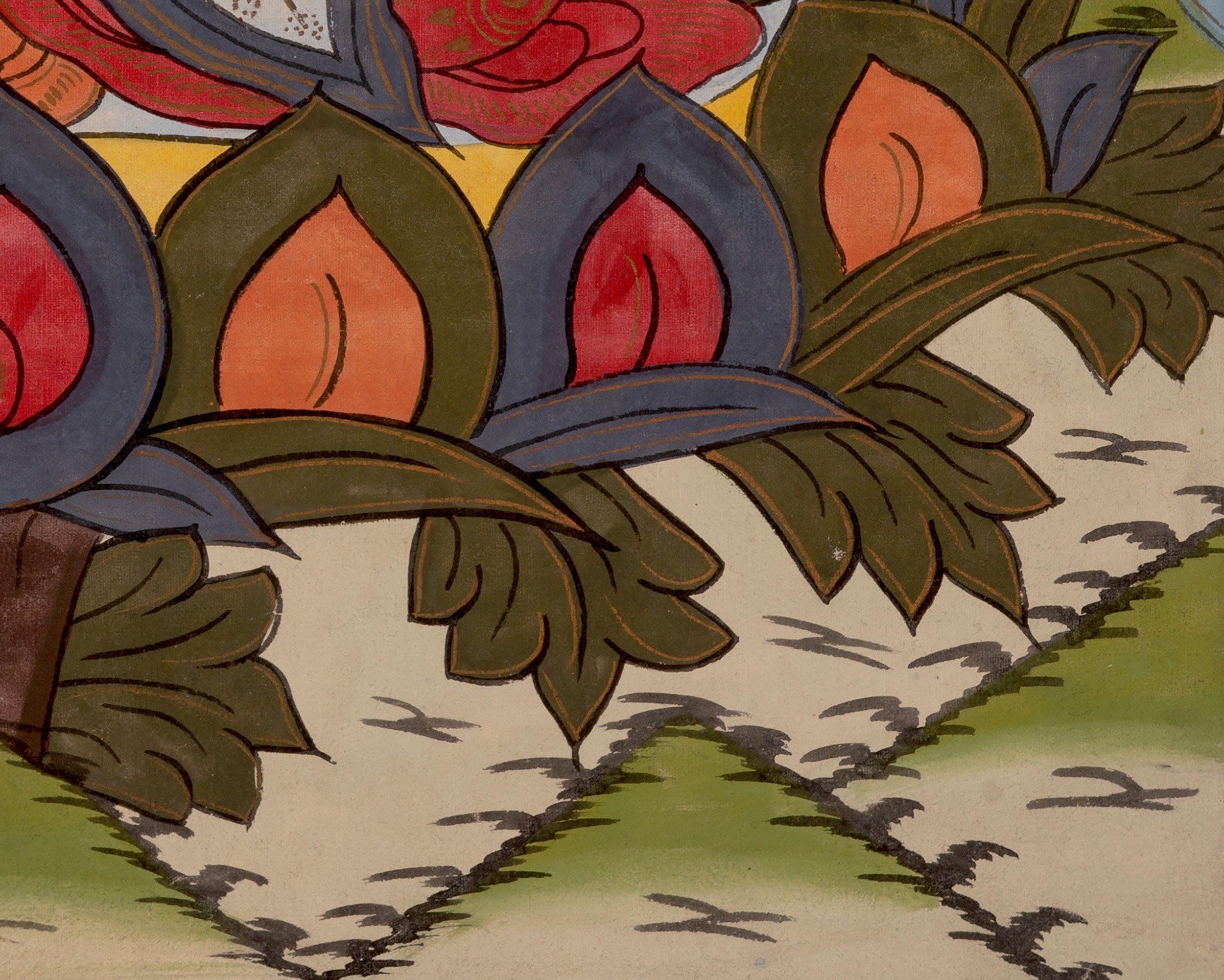 Vintage Namasangiti Thangka | Bodhisattva of Wisdom and Compassion