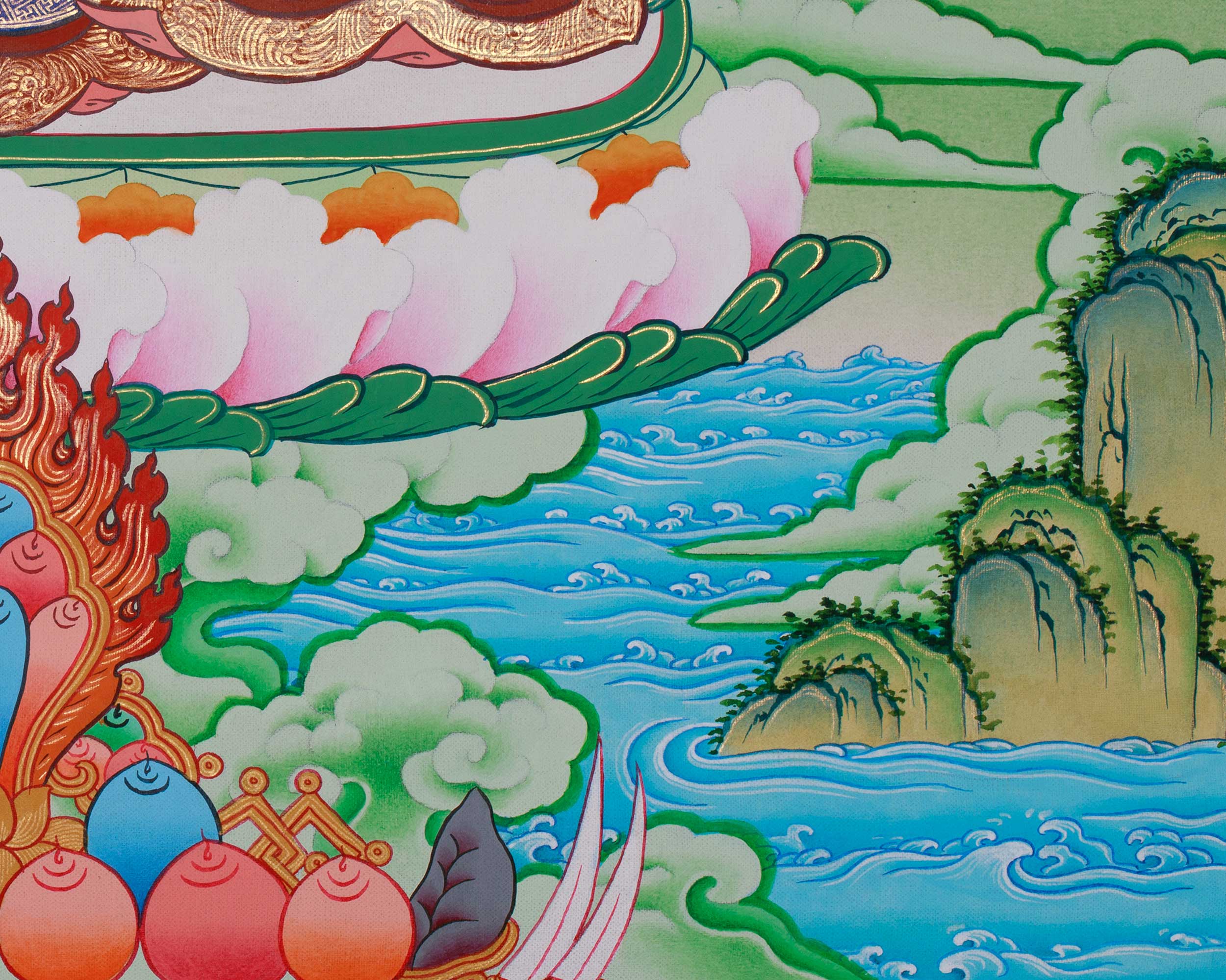 Dorje Sempa with Consort Thangka | Vajrasattva, the Buddha of Purification