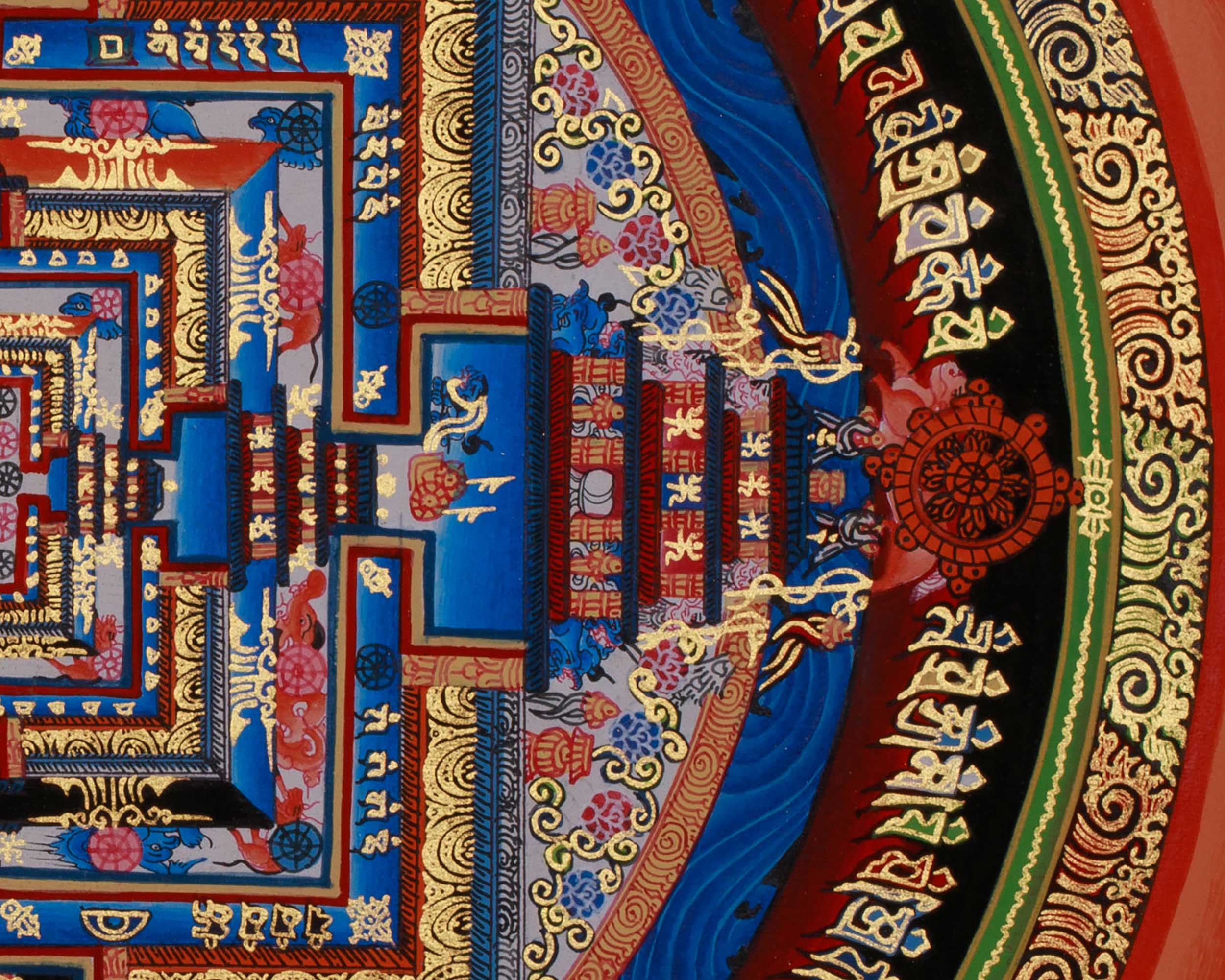 The Kalachakra Mandala Thangka | Tibetan Artwork of the Wheel of Time