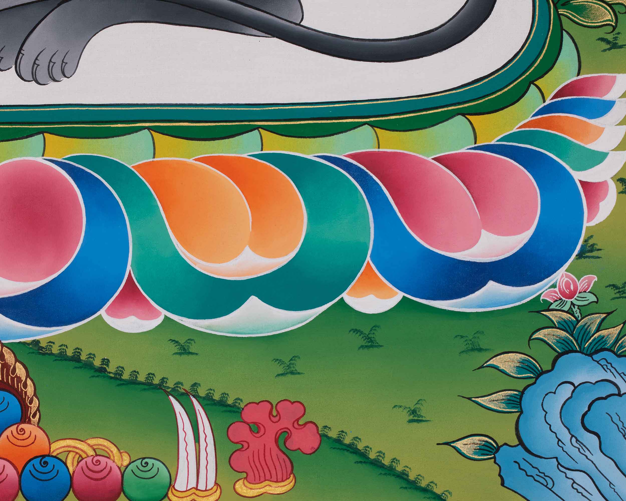 Ganesha Thangka | A Sacred Depiction of the Remover of Obstacles and Lord of Wisdom