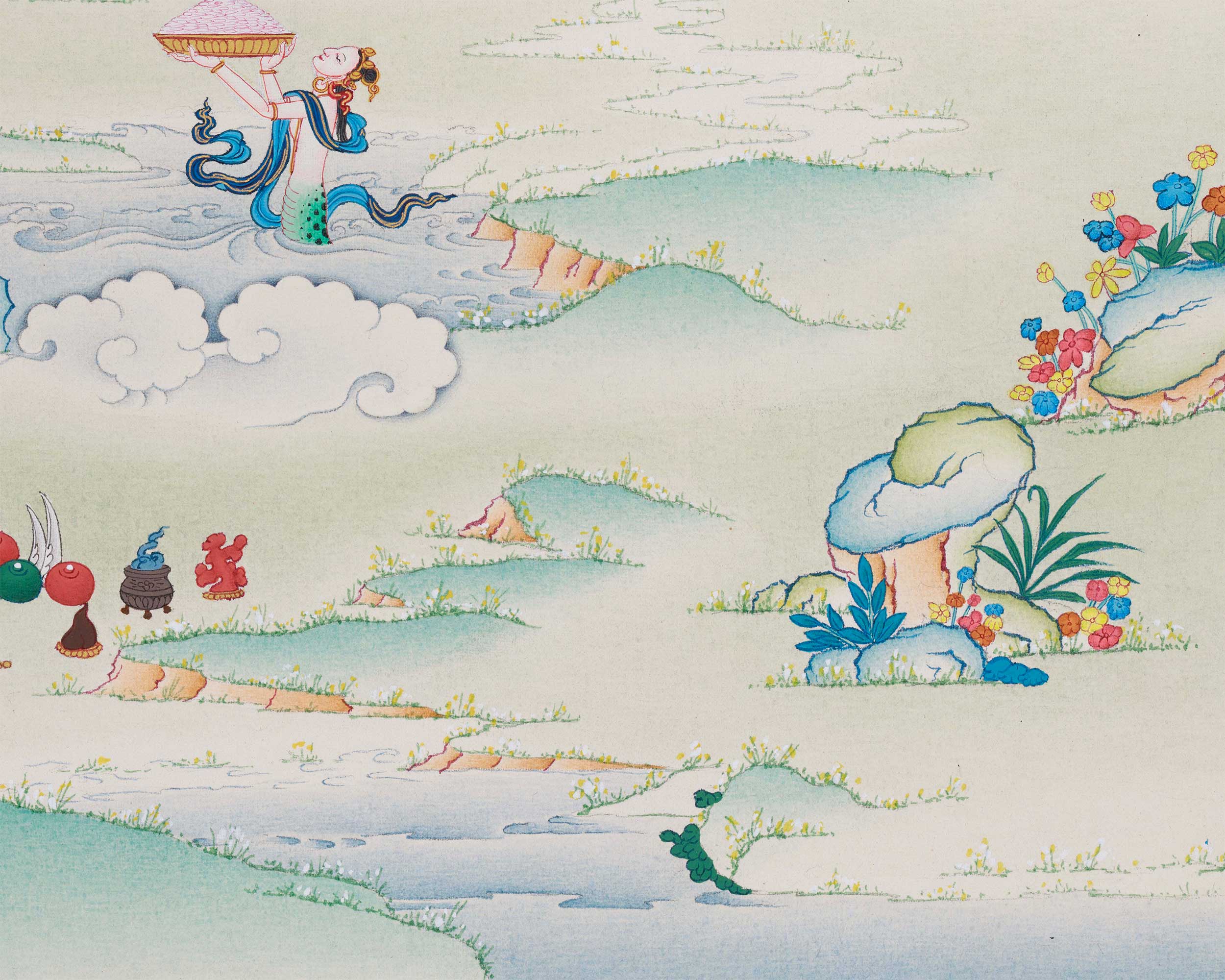 Buddhism Shyama Tara | A Rare Thangka of the Goddess of Protection and Compassion