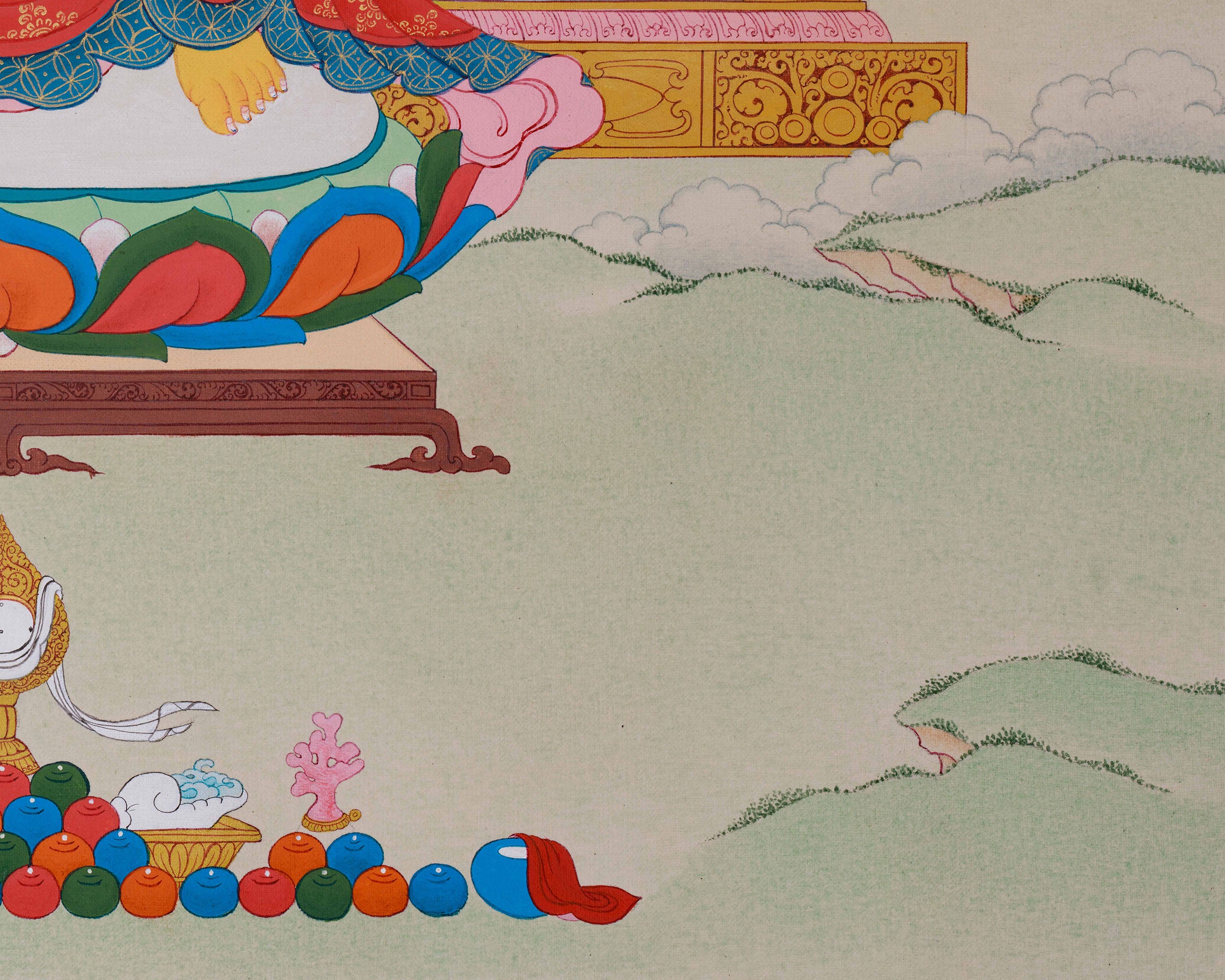 The Buddha of Future, Maitreya Thangka | Buddha of Hope and Enlightenment
