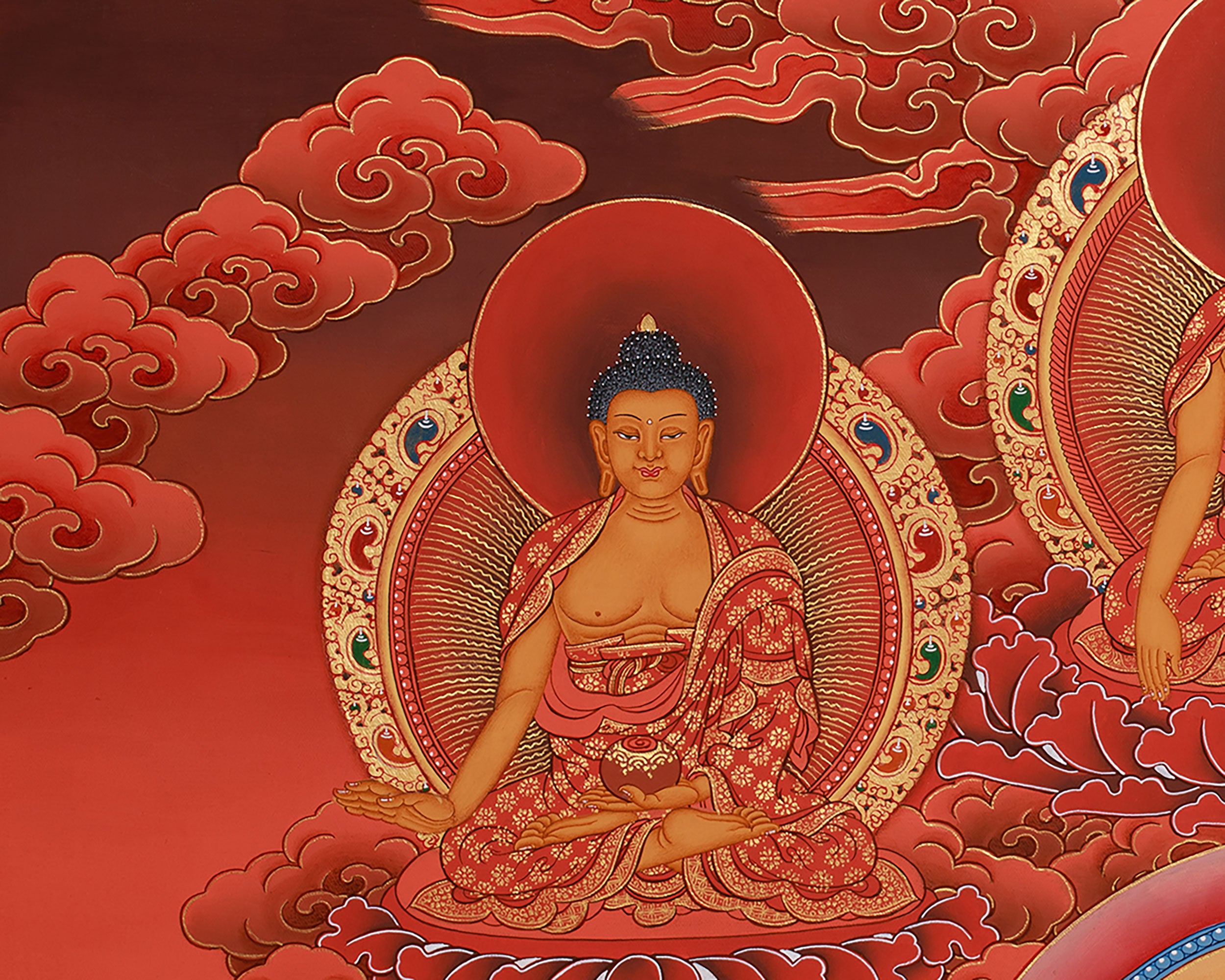 Healing Buddha With Dhyani Buddhas | Spiritual Healing & Balance