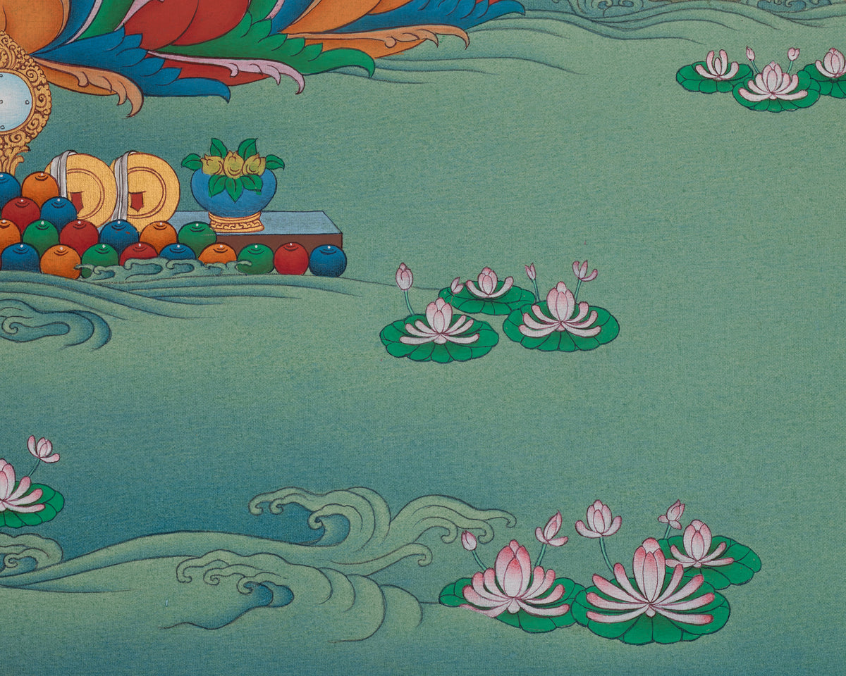Lotus Born Guru Rinpoche Artwork | Padmasambhava Thangka