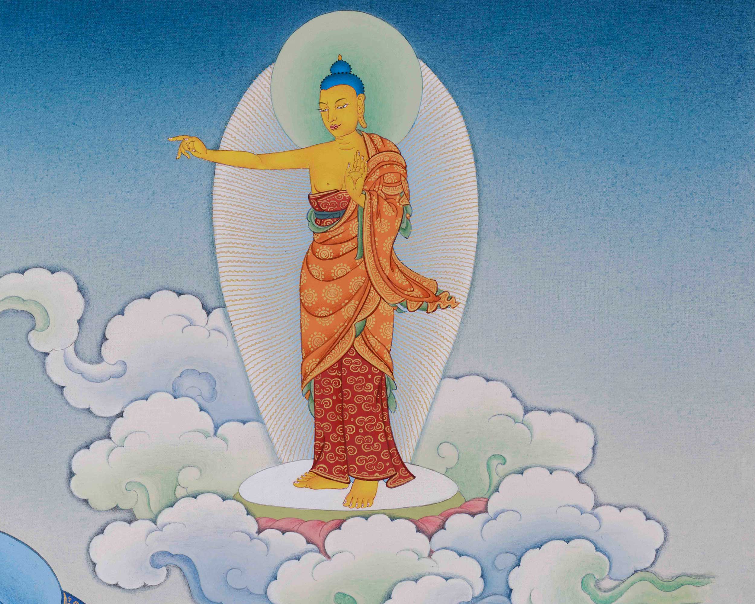 Buddhist Wheel of Life Thangka | Tibetan Bhavachakra Art