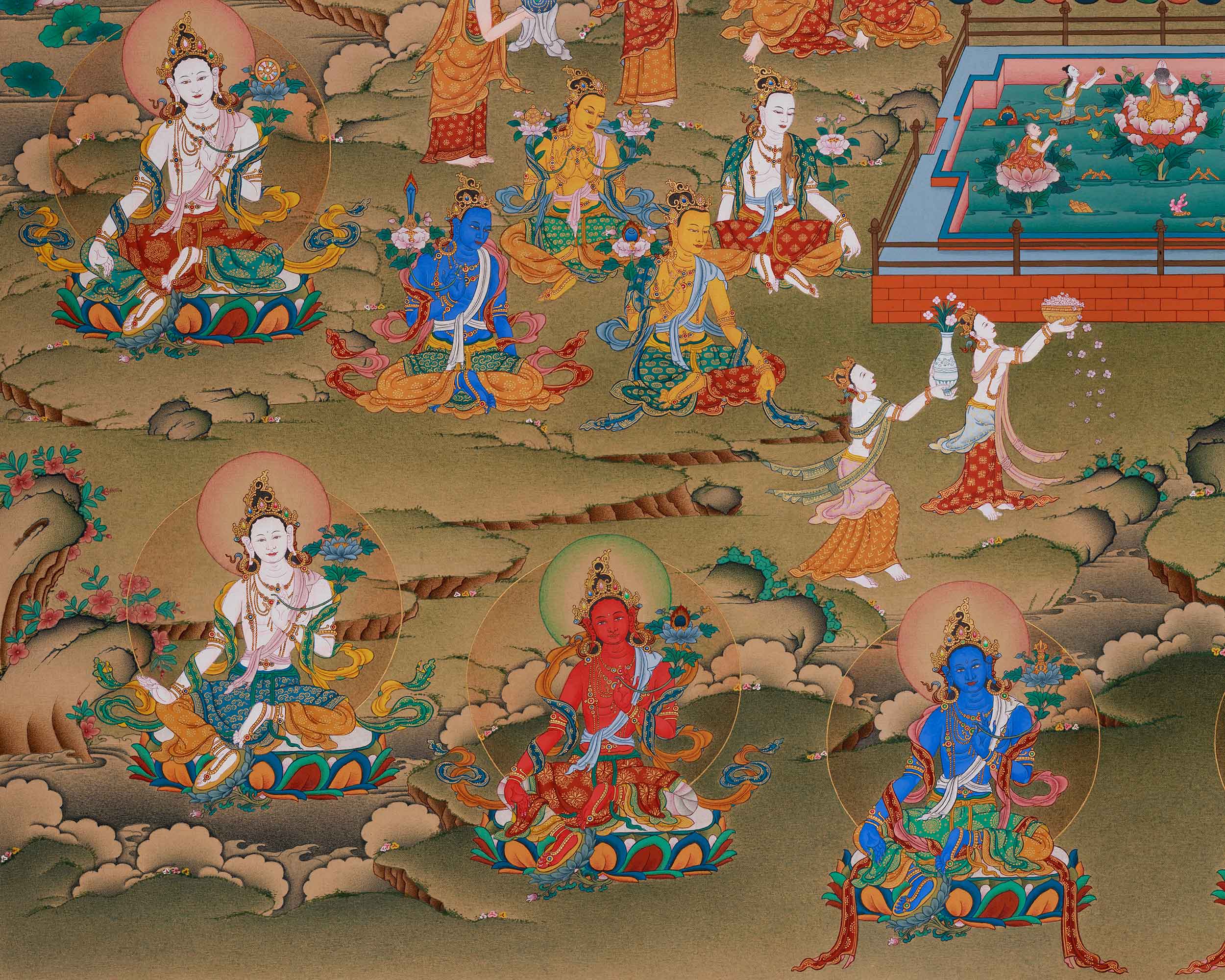 21 Tara Thangka | A Sacred Depiction of Tara's Blessings and Spiritual Power