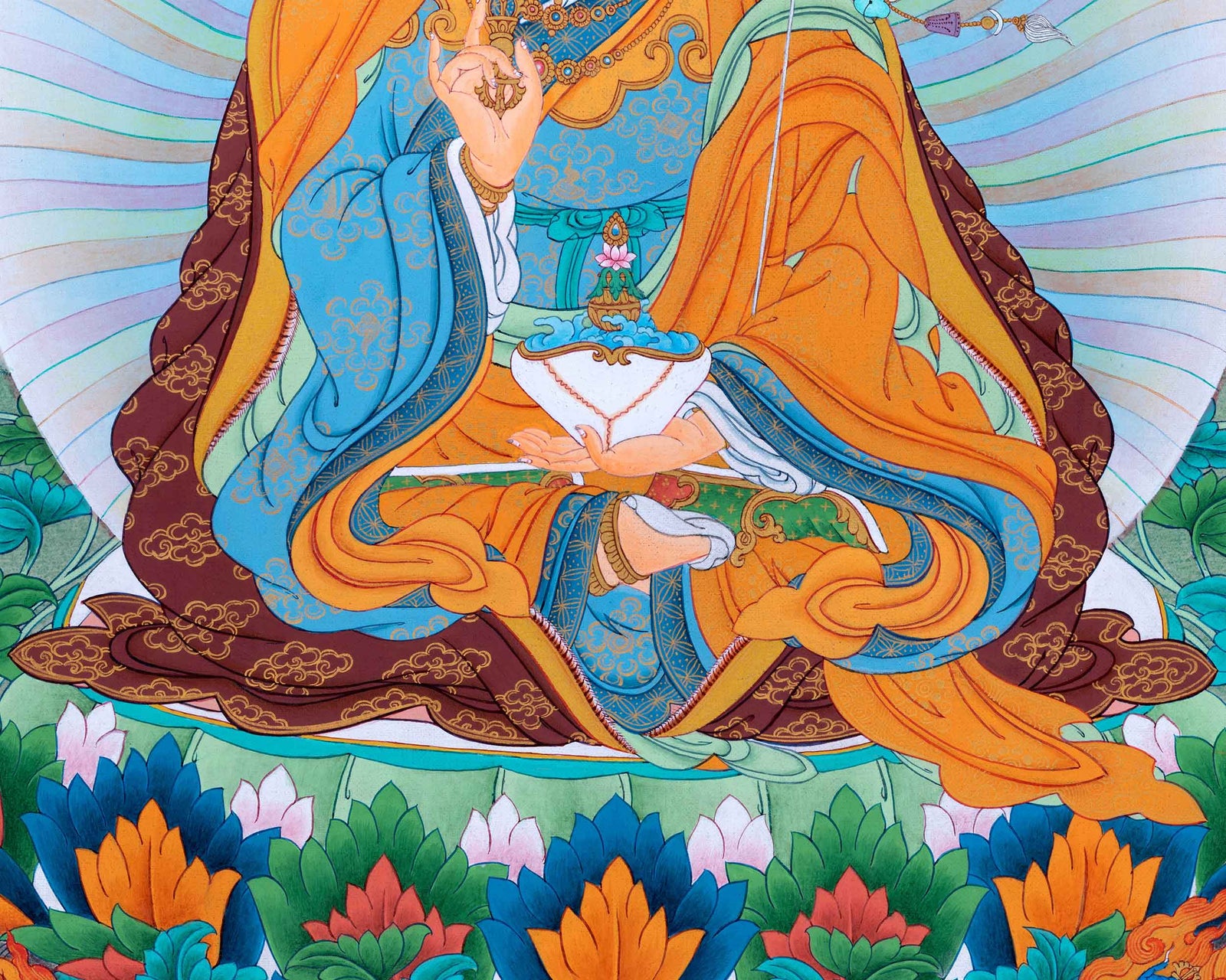 Traditional Tibetan Buddhist Art For Padmasambhava Day Celebration | G