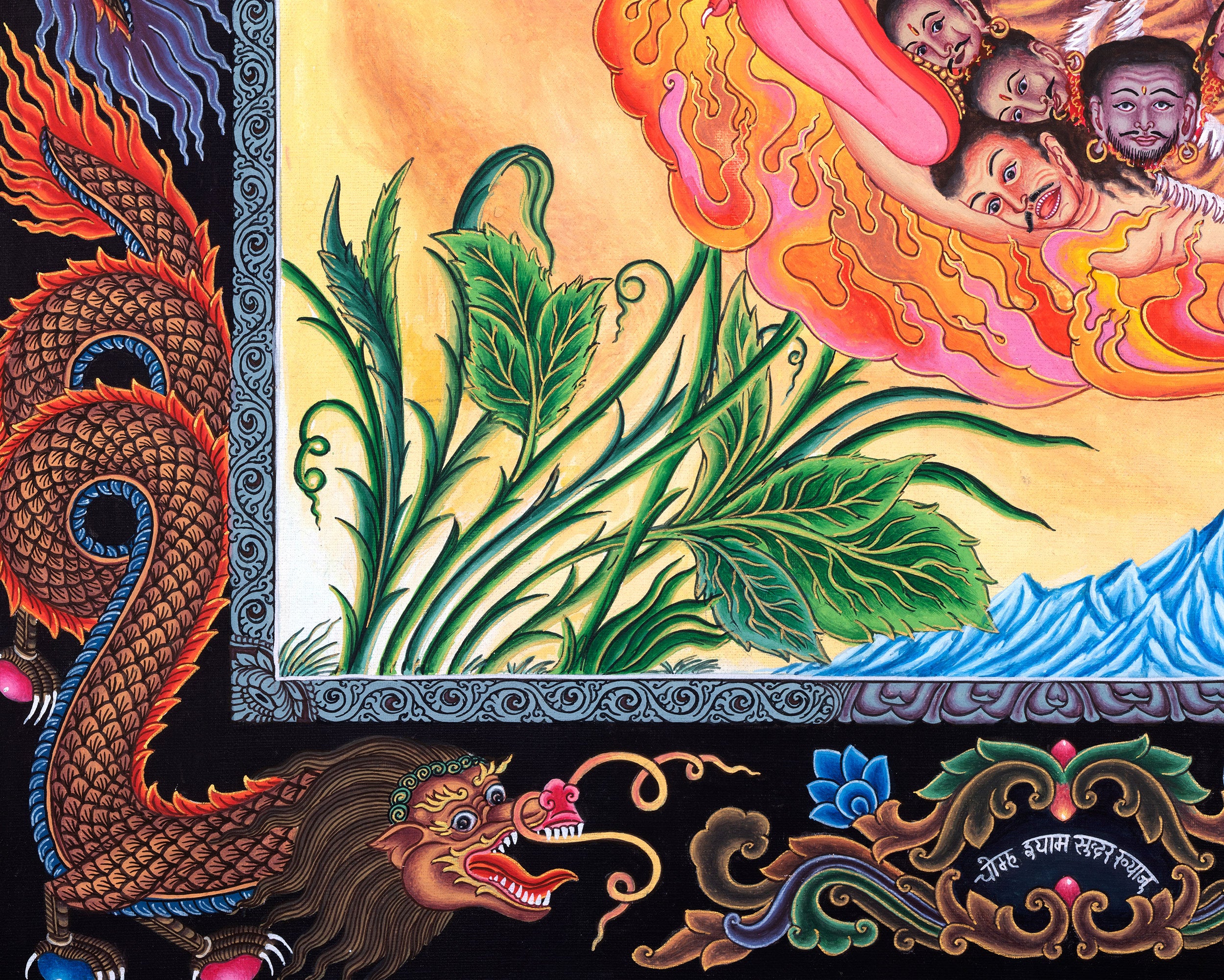 Red Bhairava Mahakala Thangka | Protector Deity of Fierce Compassion