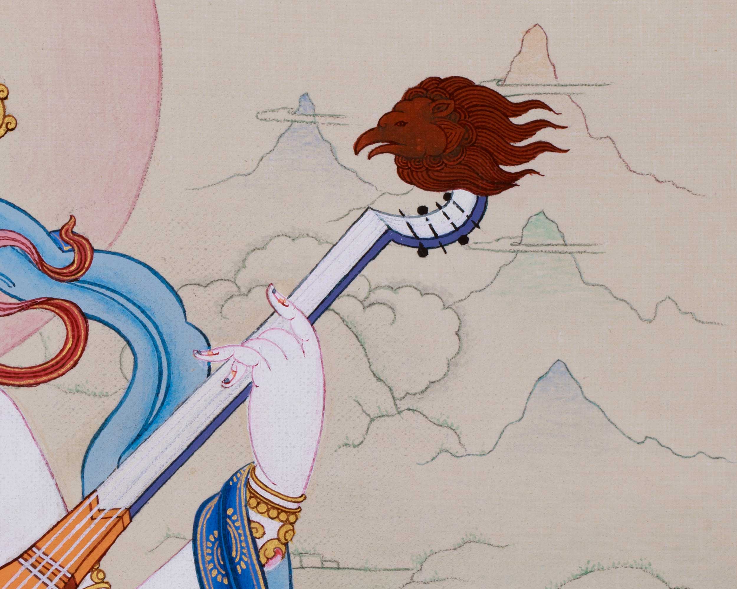 Saraswati: Mother Yangchenma Thangka