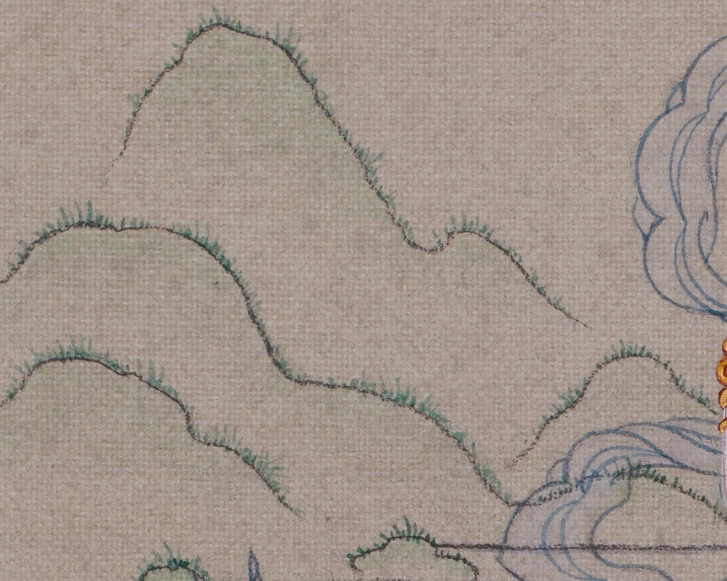 Primordial Buddha Vajrasattva | Mini Thangka of Healing and Purification