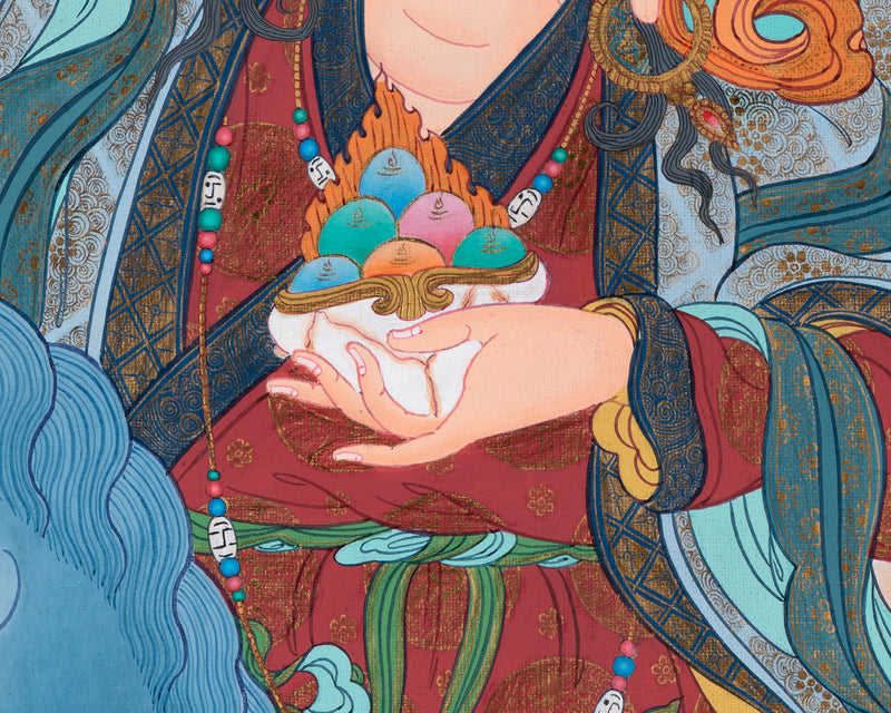 Achi Tsogyal Thangka | Blessing of Achi Chokyi Drolma | Religious Wall Hanging