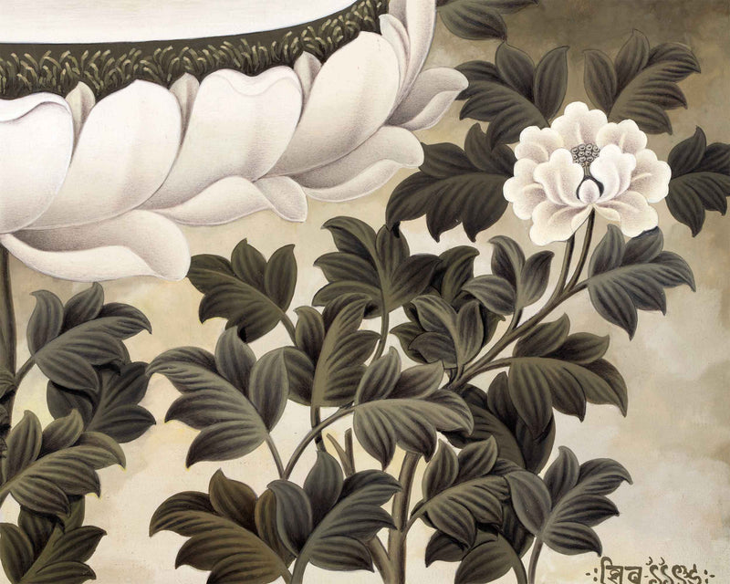 Vajrasattva Consort Thangka Print | Buddhist Art Work | Traditional Wall Decors