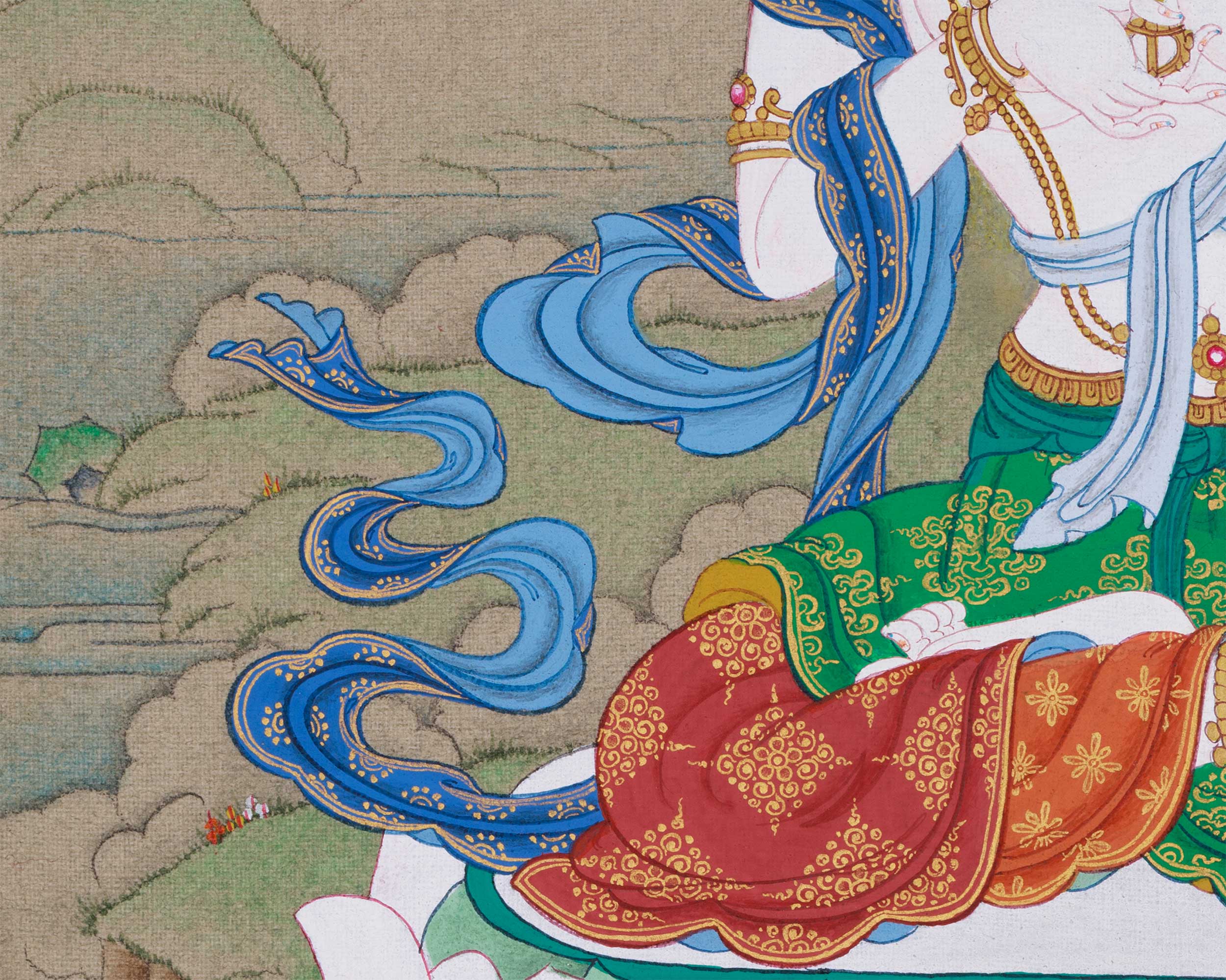 Bodhisattva of Purification, Vajrasattva | Thangka for Karma Cleansing