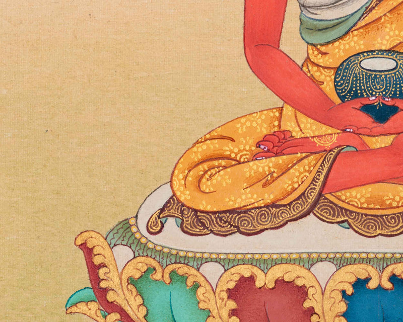Namo Amitabha's Blessings In Thangka Painting | Buddha of Infinite Light | Inspiring Devotion in Art