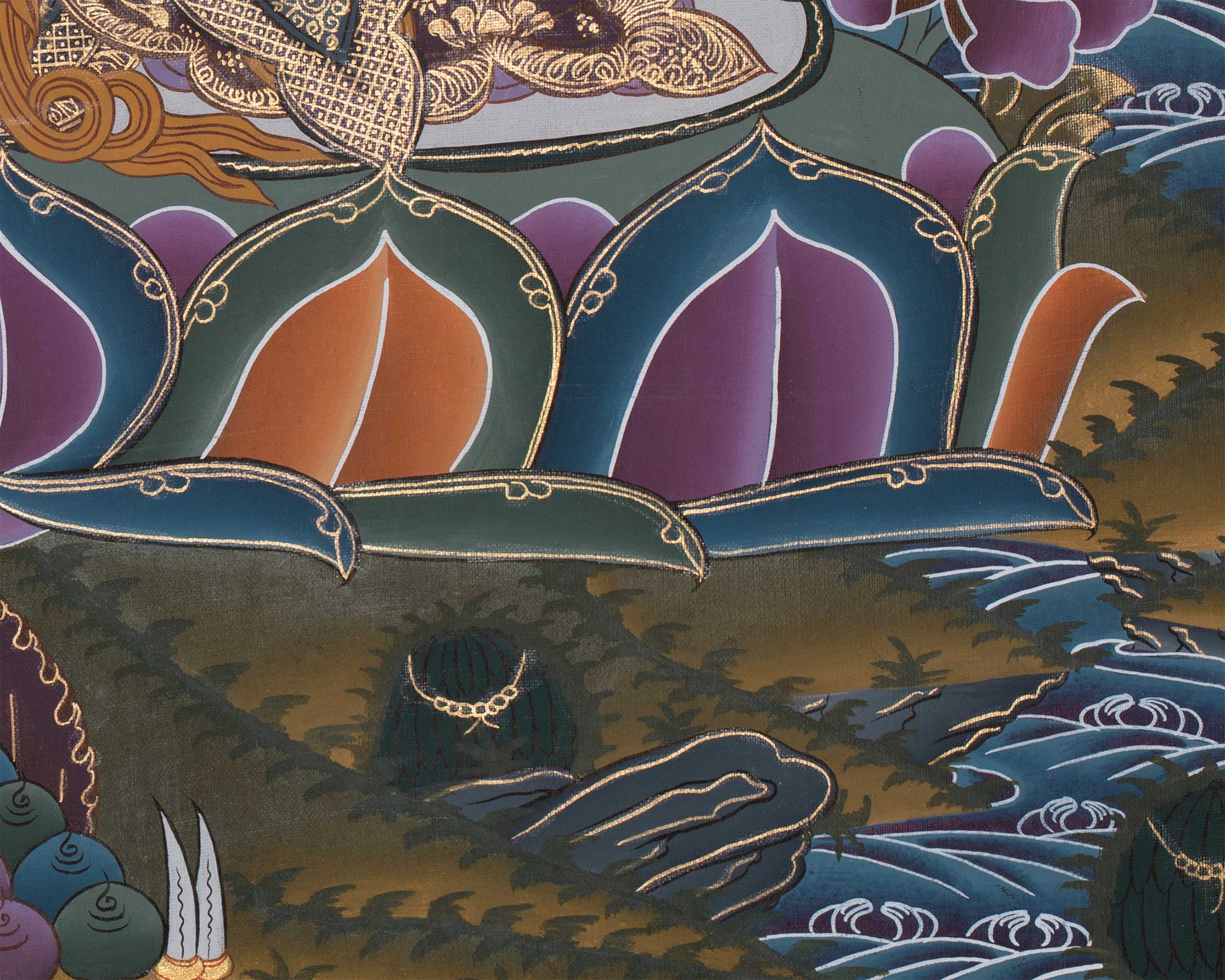 Original Traditional Manjushri Painting | Embodiment of Wisdom