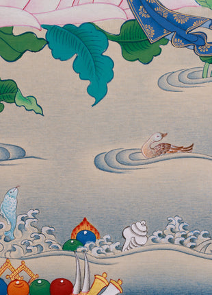 Traditional White Tara Compassion Deity: A Guardian of Well-Being and Longevity