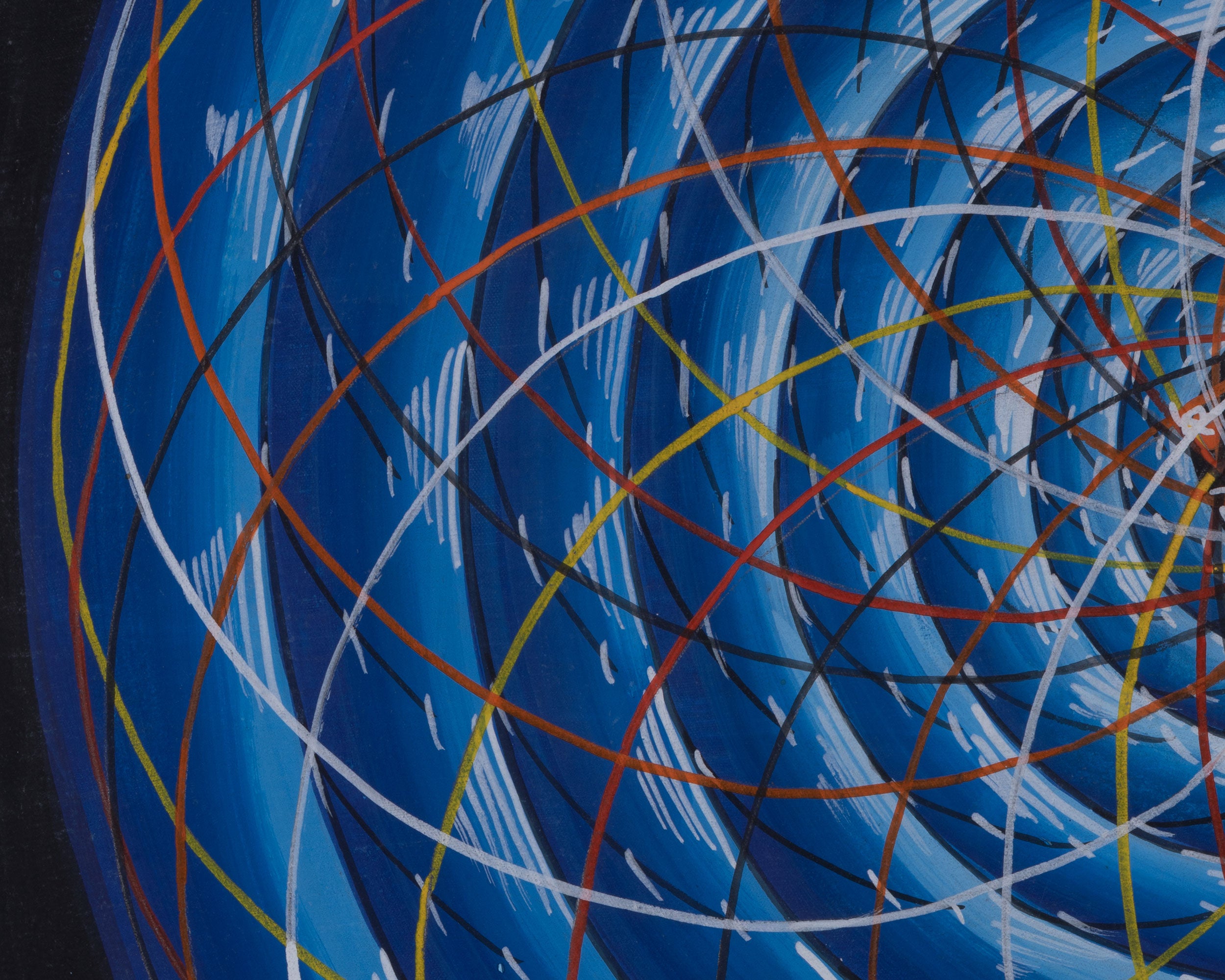 Hand-Painted Cosmic Mandala | Sacred Geometry Art