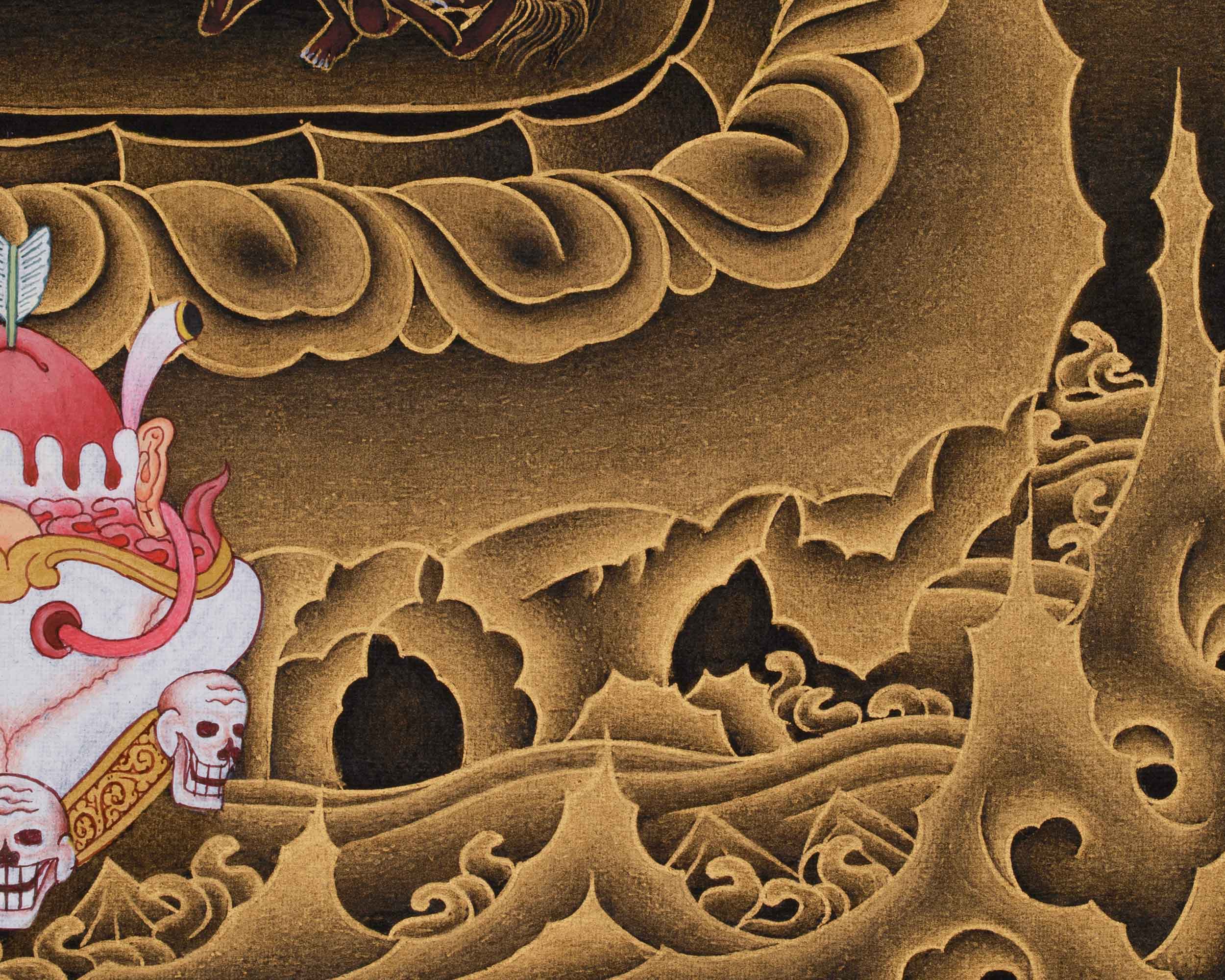 Wrathful Vajrakilaya Thangka | Transmutation of Negativity