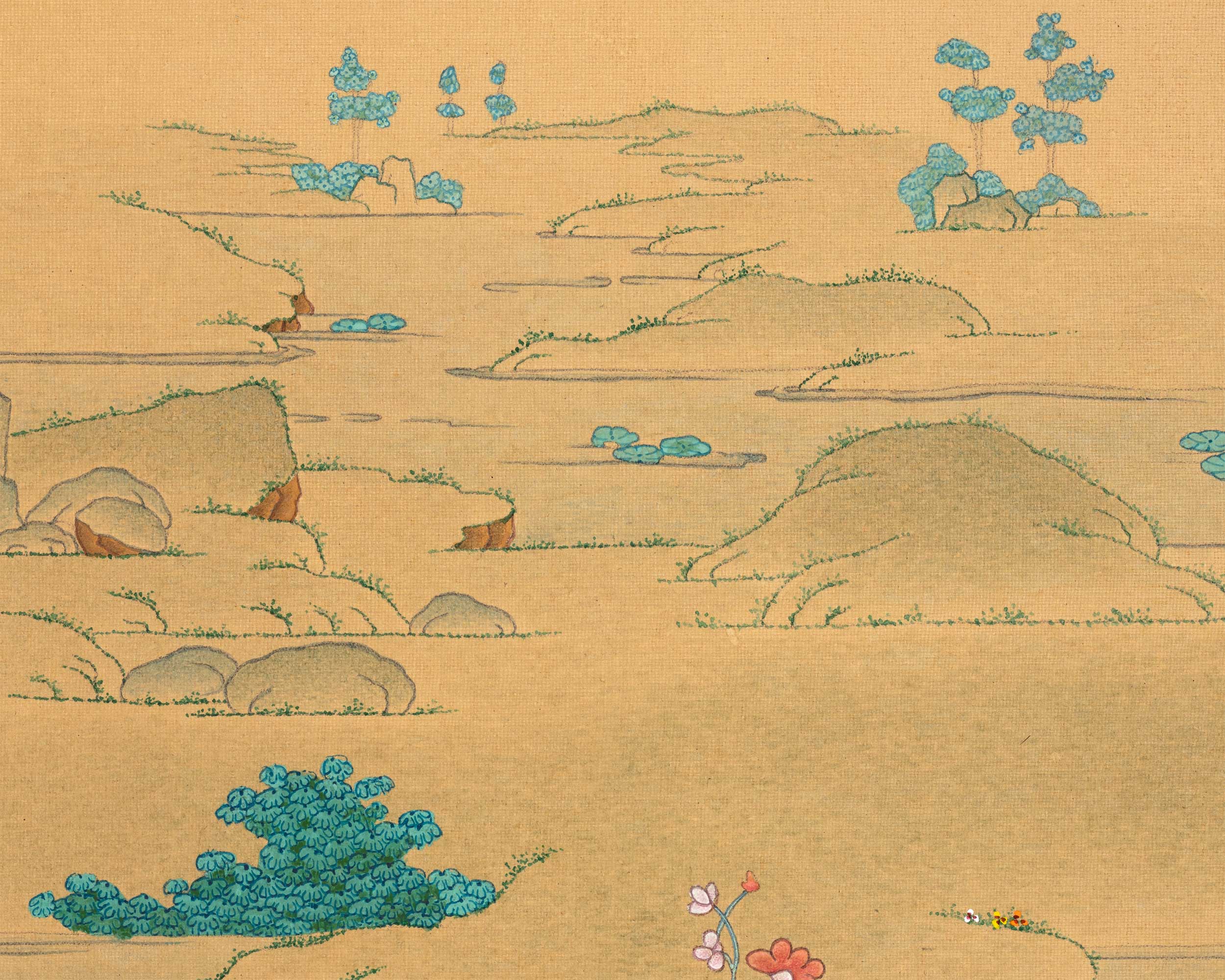 Trio Bodhisattvas Thangka | Avalokiteshvara, Manjushri, and Vajrapani