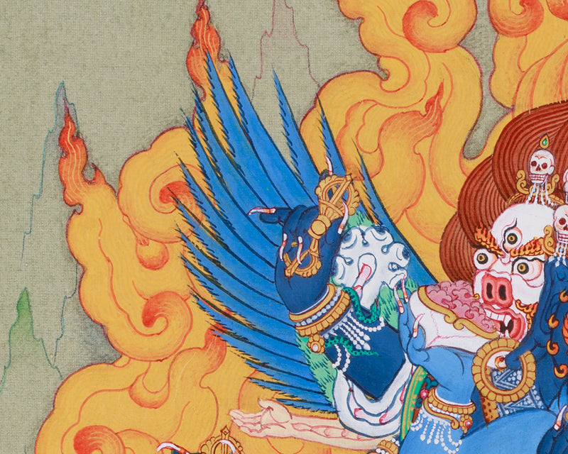 Yidam Vajrakilaya | Wrathful Deity Painting