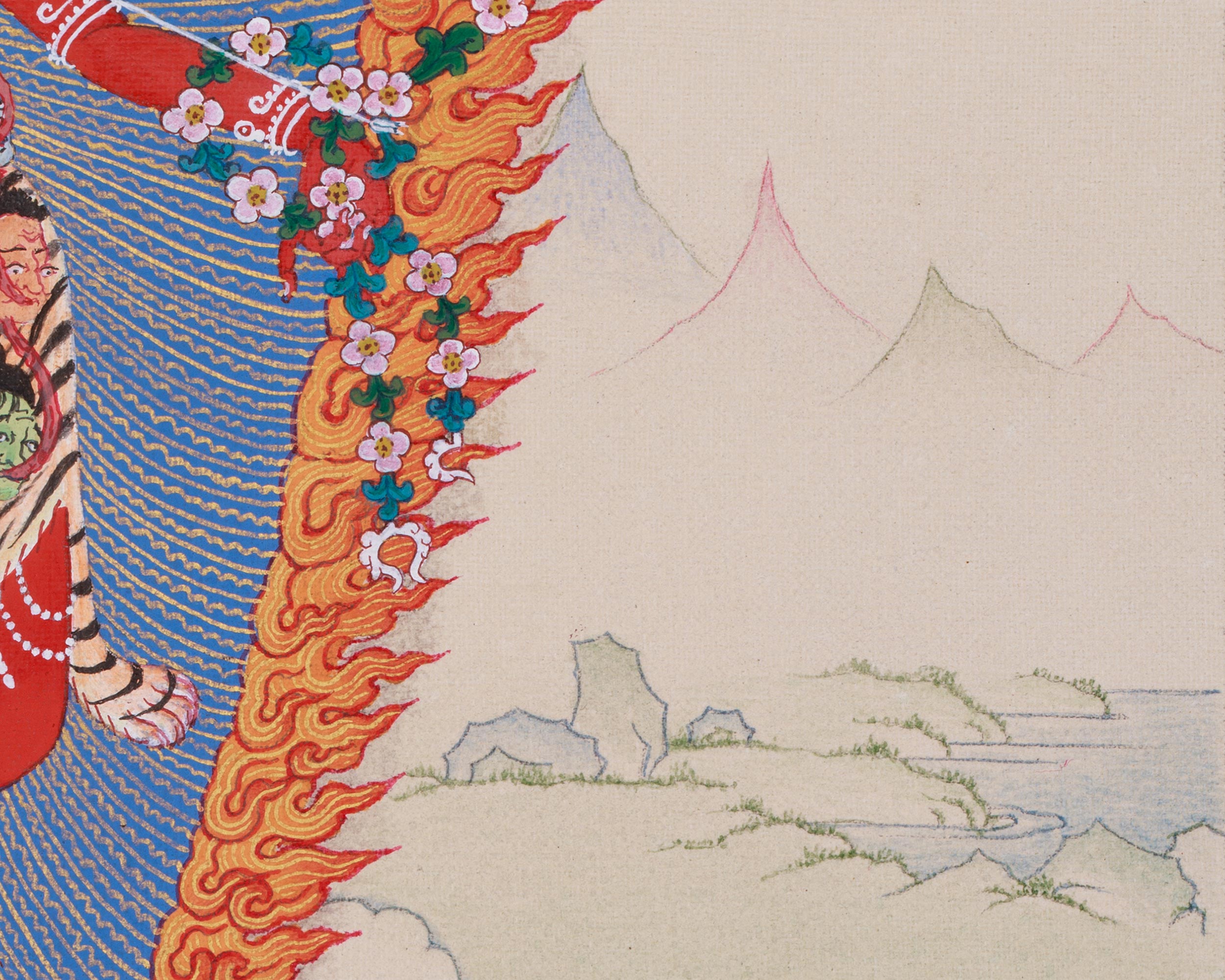 33 cm Kurukulla Artwork | Tibetan Goddess of Love, Magnetism, and Enchantment