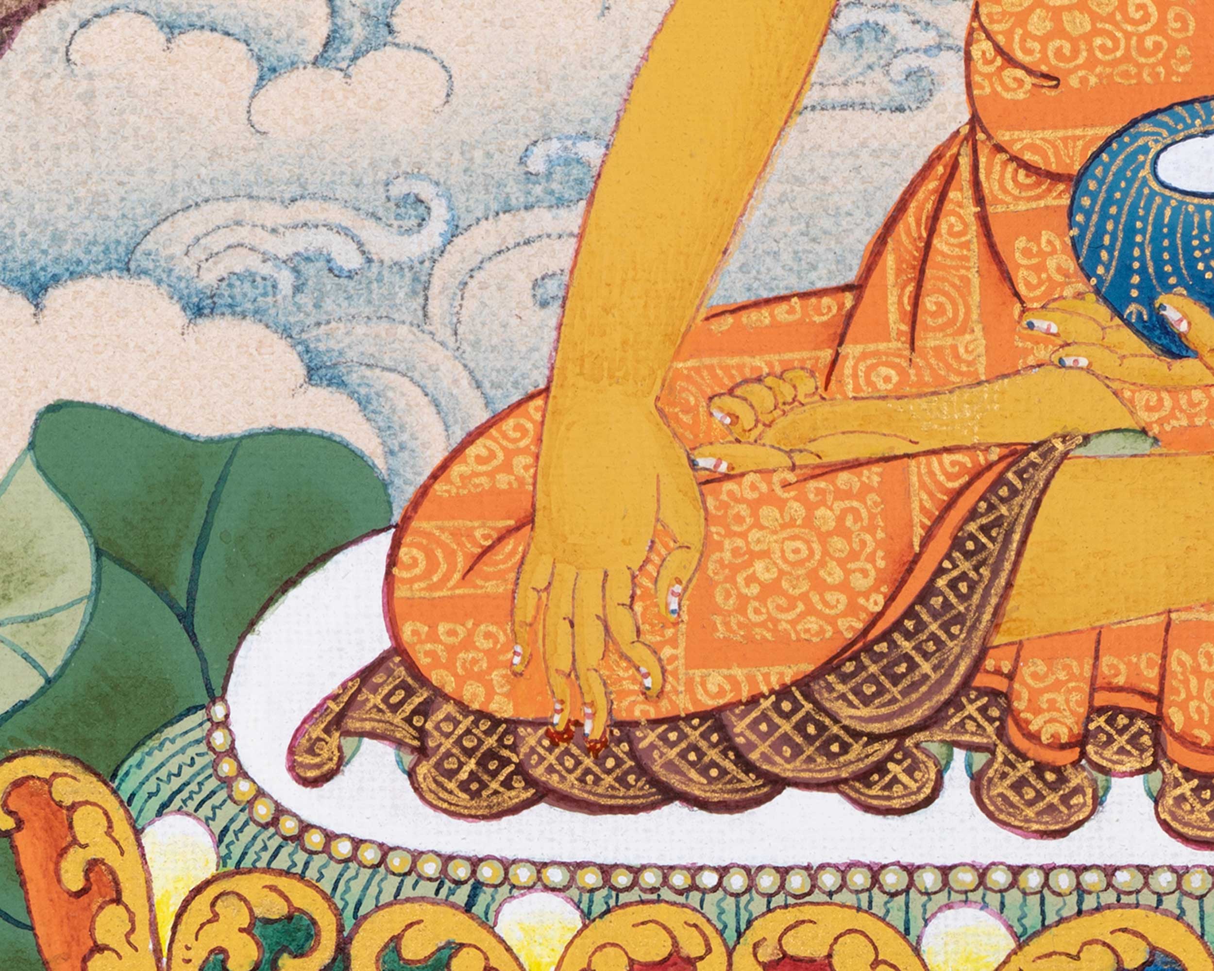 Siddhartha Gautama Art | Hand-Painted Shakyamuni Buddha Thangka | Buddhist Wall Decors