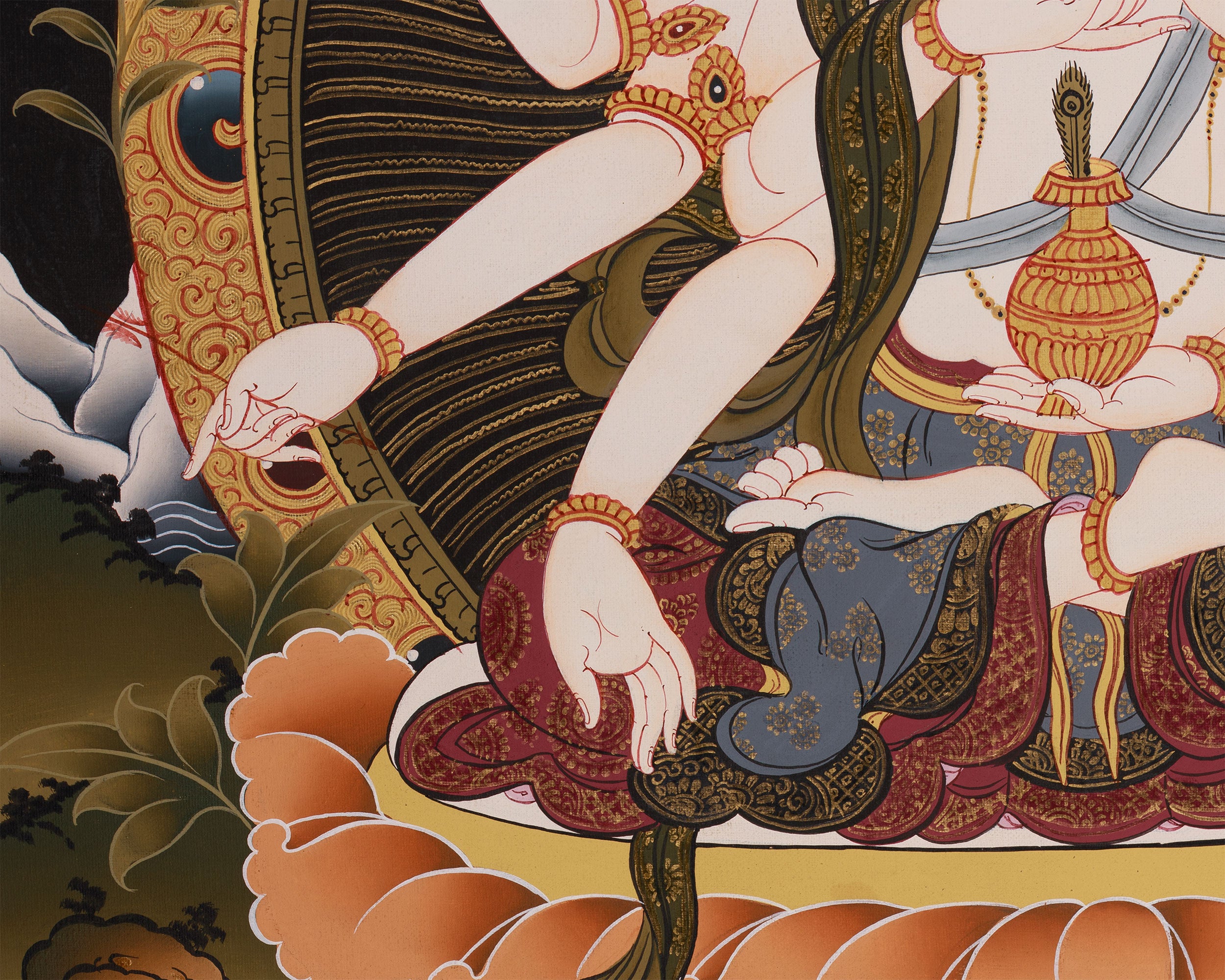 Namgyalma, The Long-Life Goddess Thangka | Ushnisha Vijaya Art