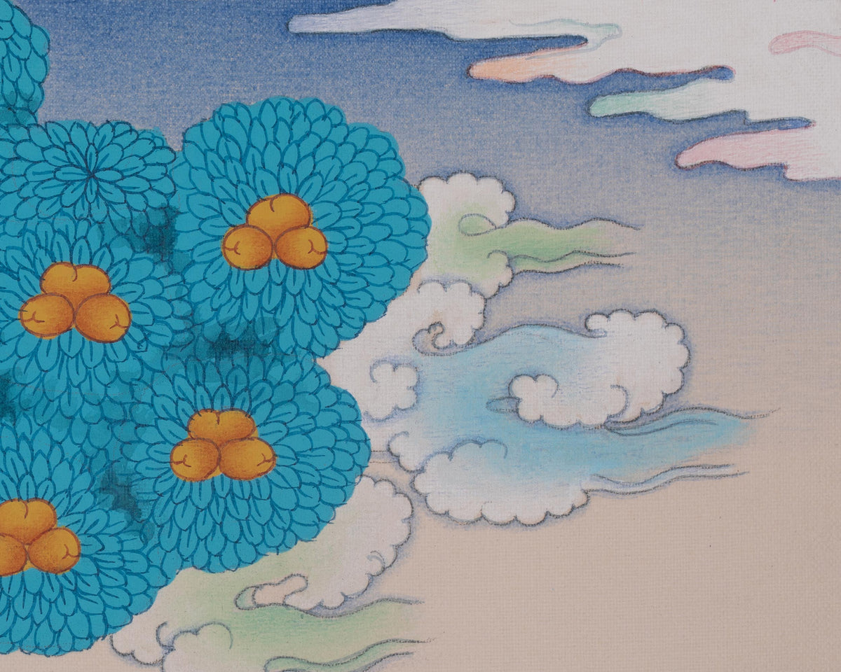 Four Harmonious Friends Sacred Art | Traditional Himalayan Buddhist Thangka