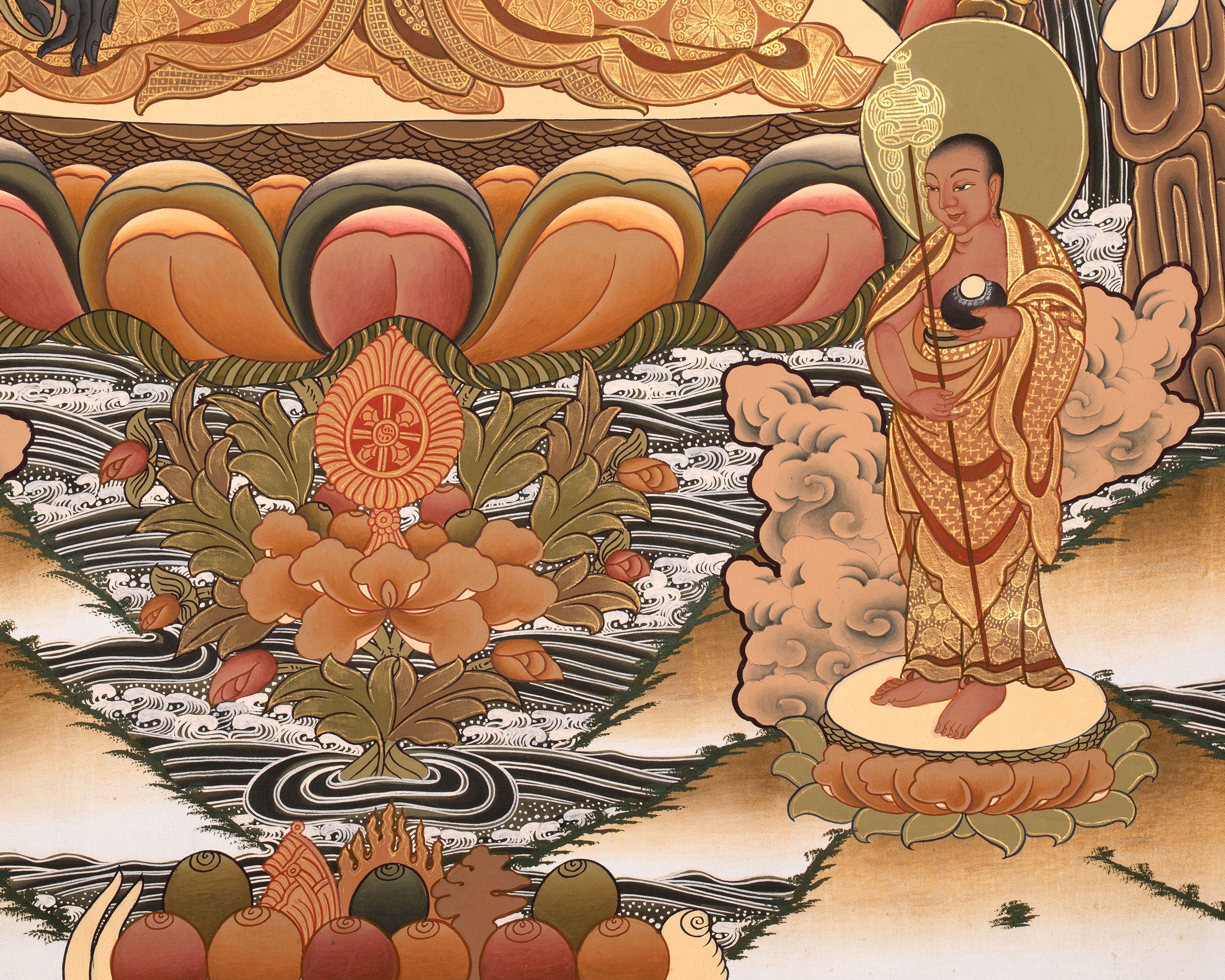 Healing Medicine Buddha Painting | Spiritual Protection and Well-Being
