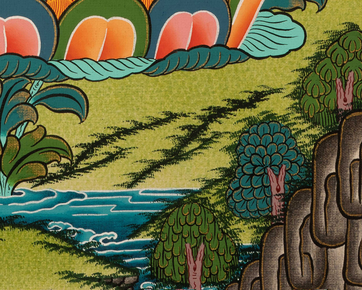 Small Size Vajrasattva Thangka | Buddhist Shrine Room Decor