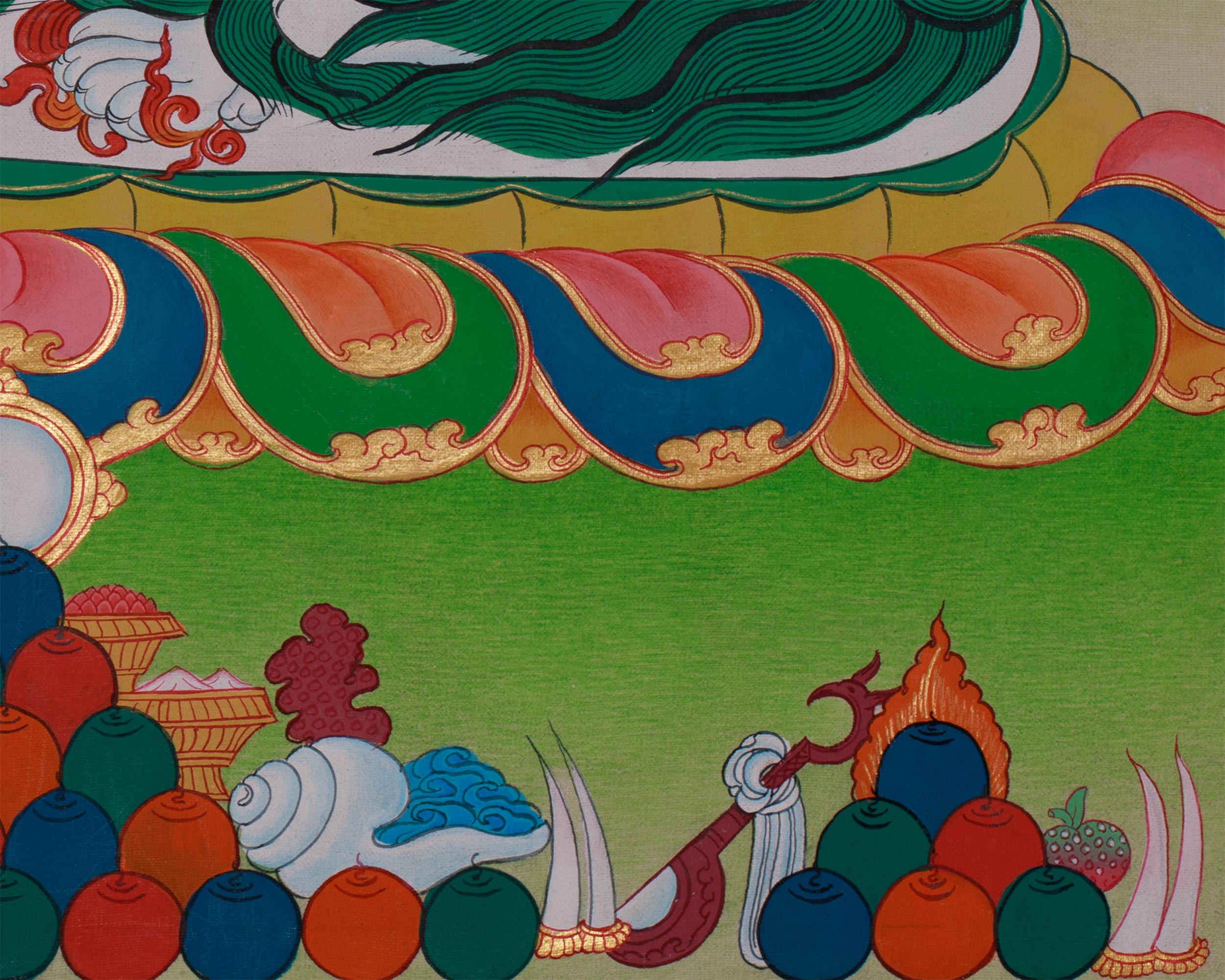 Tibetan Namtoshe Thangka | Wealth Deity of Abundance and Protection