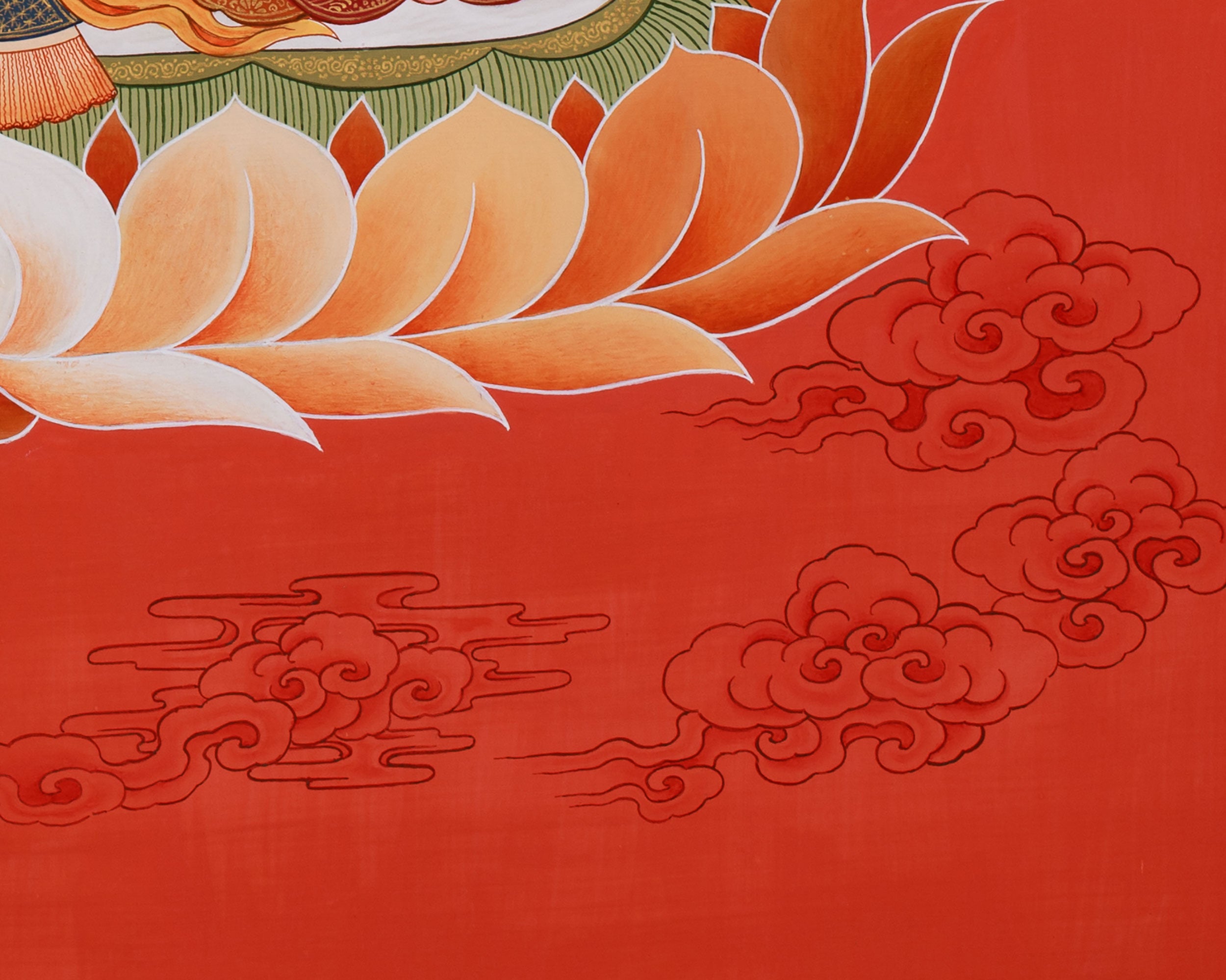 Vairochana Buddha Thangka | Tibetan Wisdom Deity Art