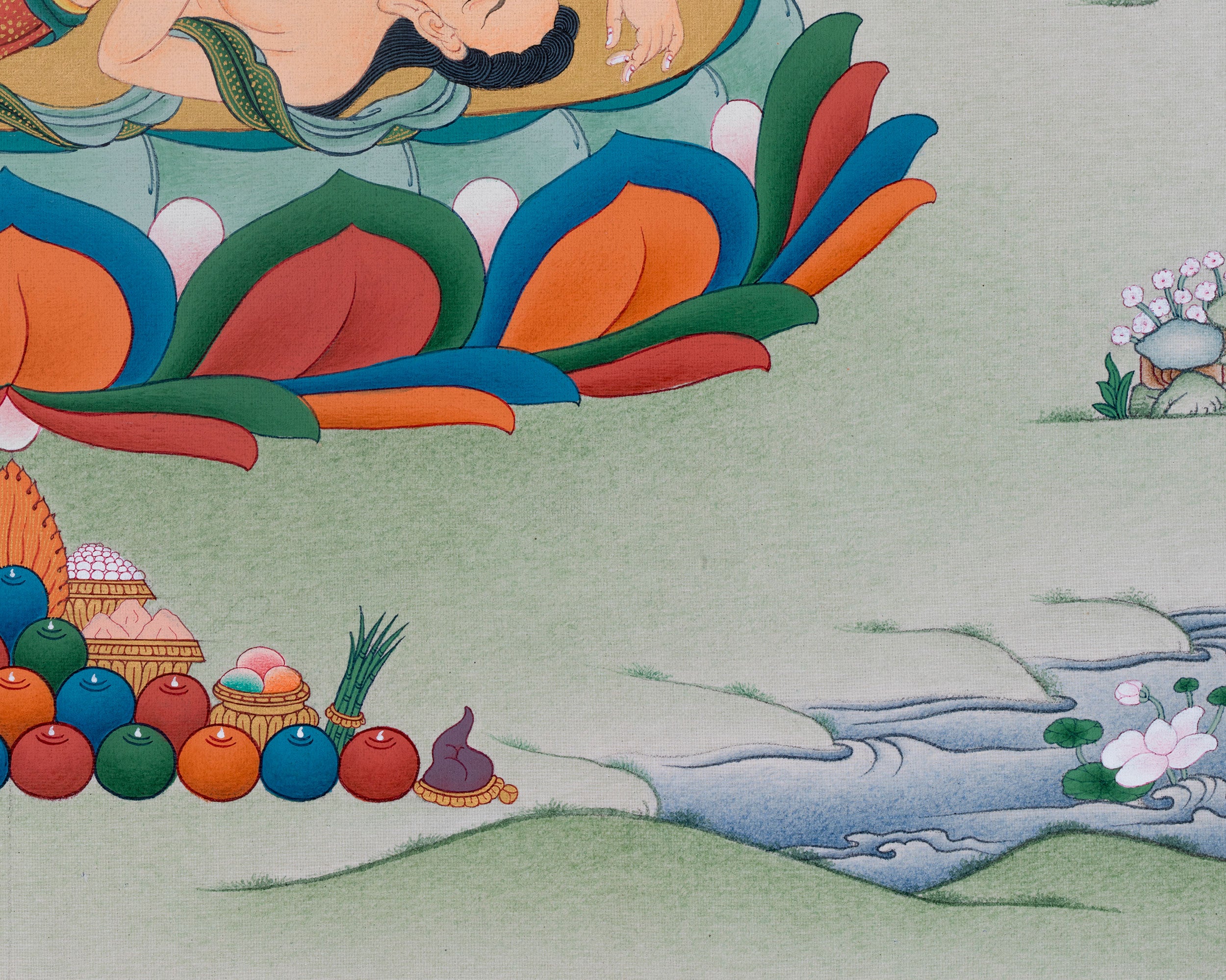 Black Dzambhala Print | Tibetan Buddhist Deity of Wealth