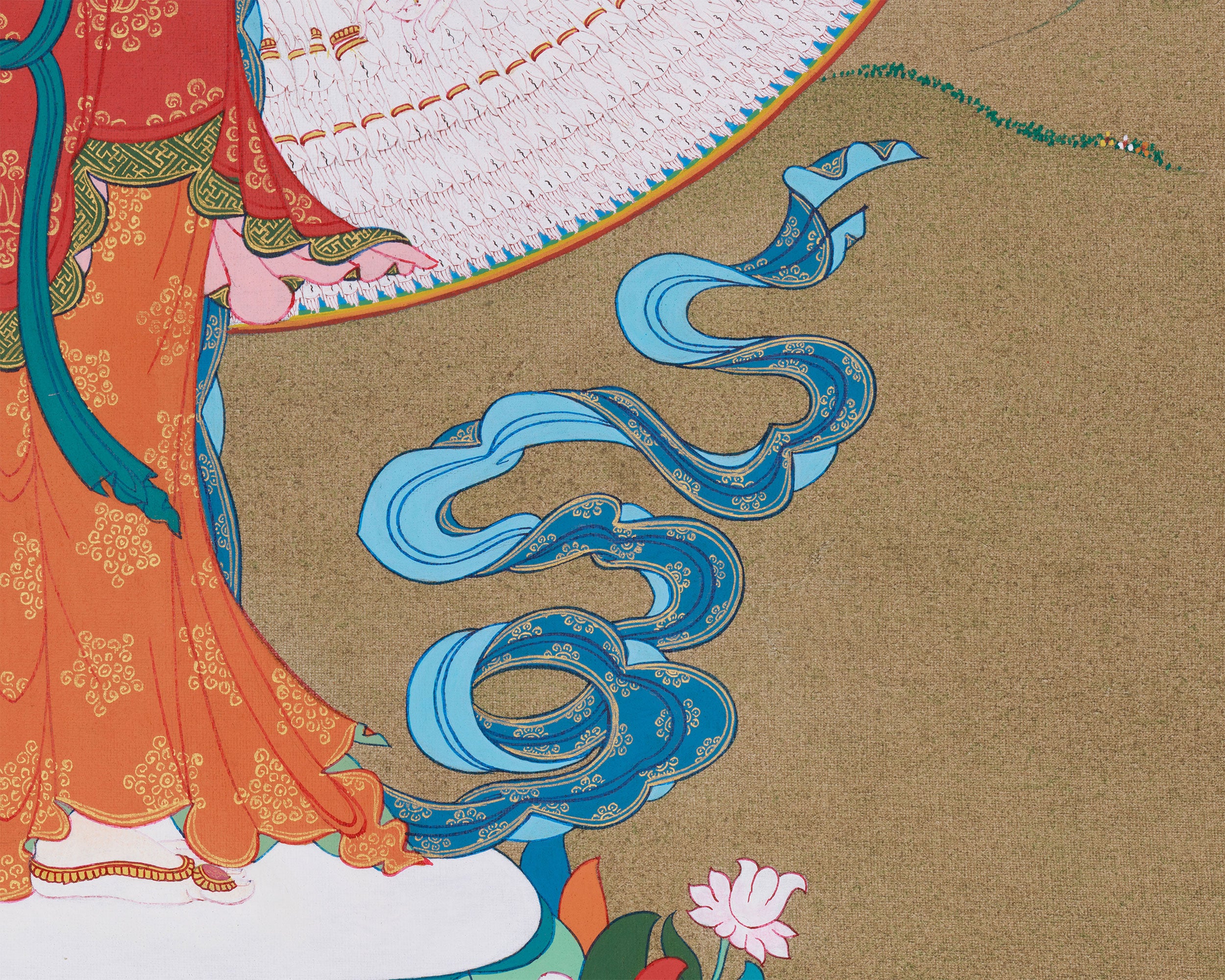 Thousand Arms Chenrezig Thangka | Divine Manifestation of Infinite Compassion