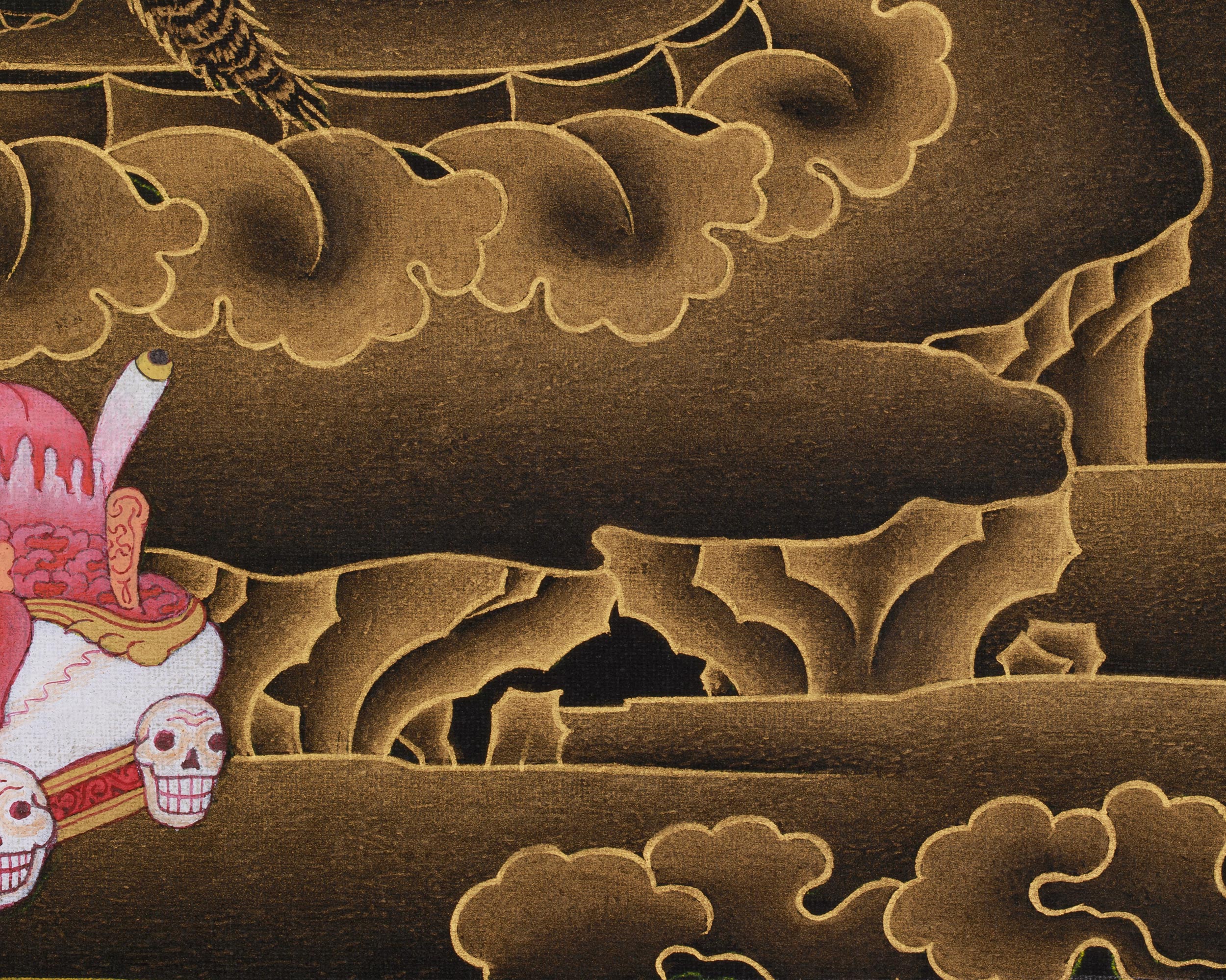 Thangka of Vajrapani | The Fierce Bodhisattva of Protection