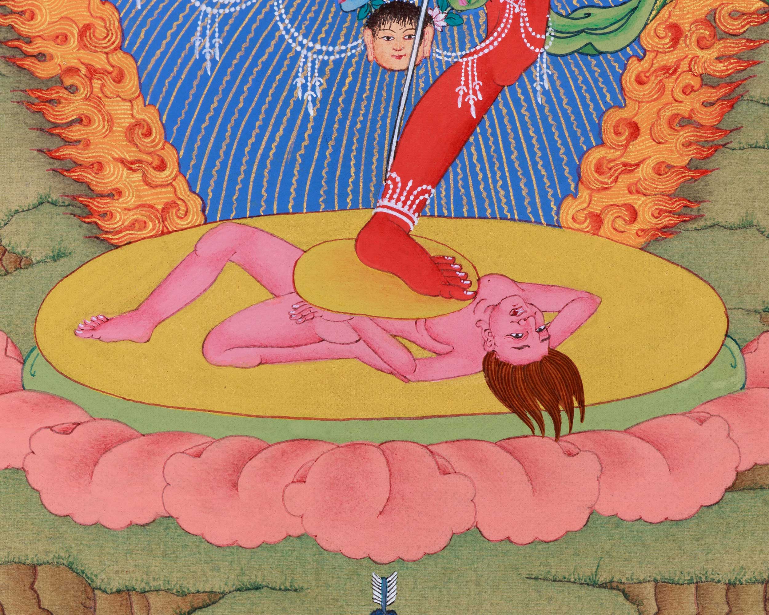 Small Vajrabarahi, Wrathful Vajrayogini Thangka
